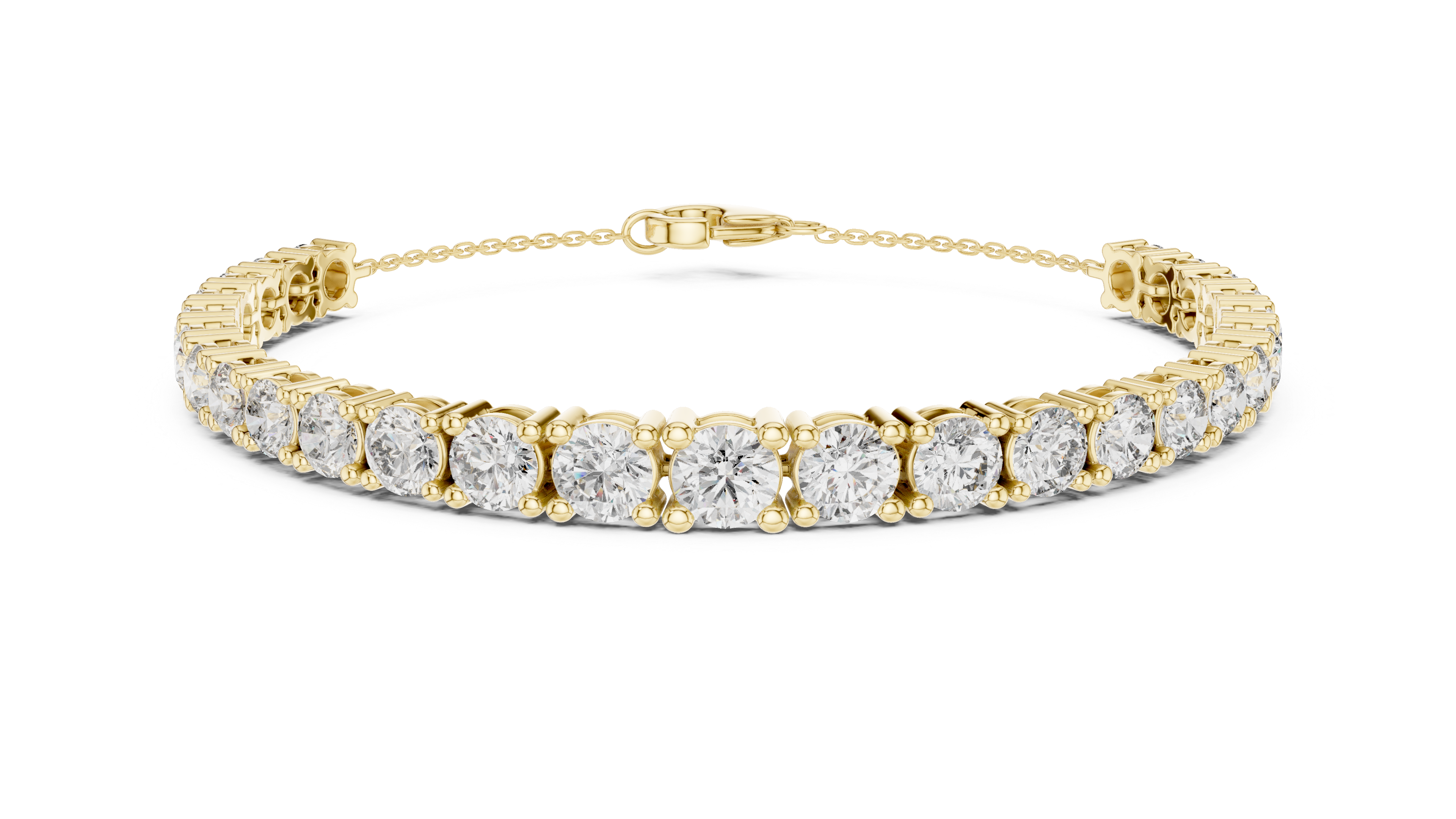 Brilliant round-cut Diamond Tennis Bracelet