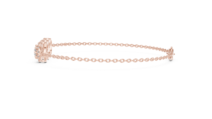 Triple Halo Diamond Bracelet