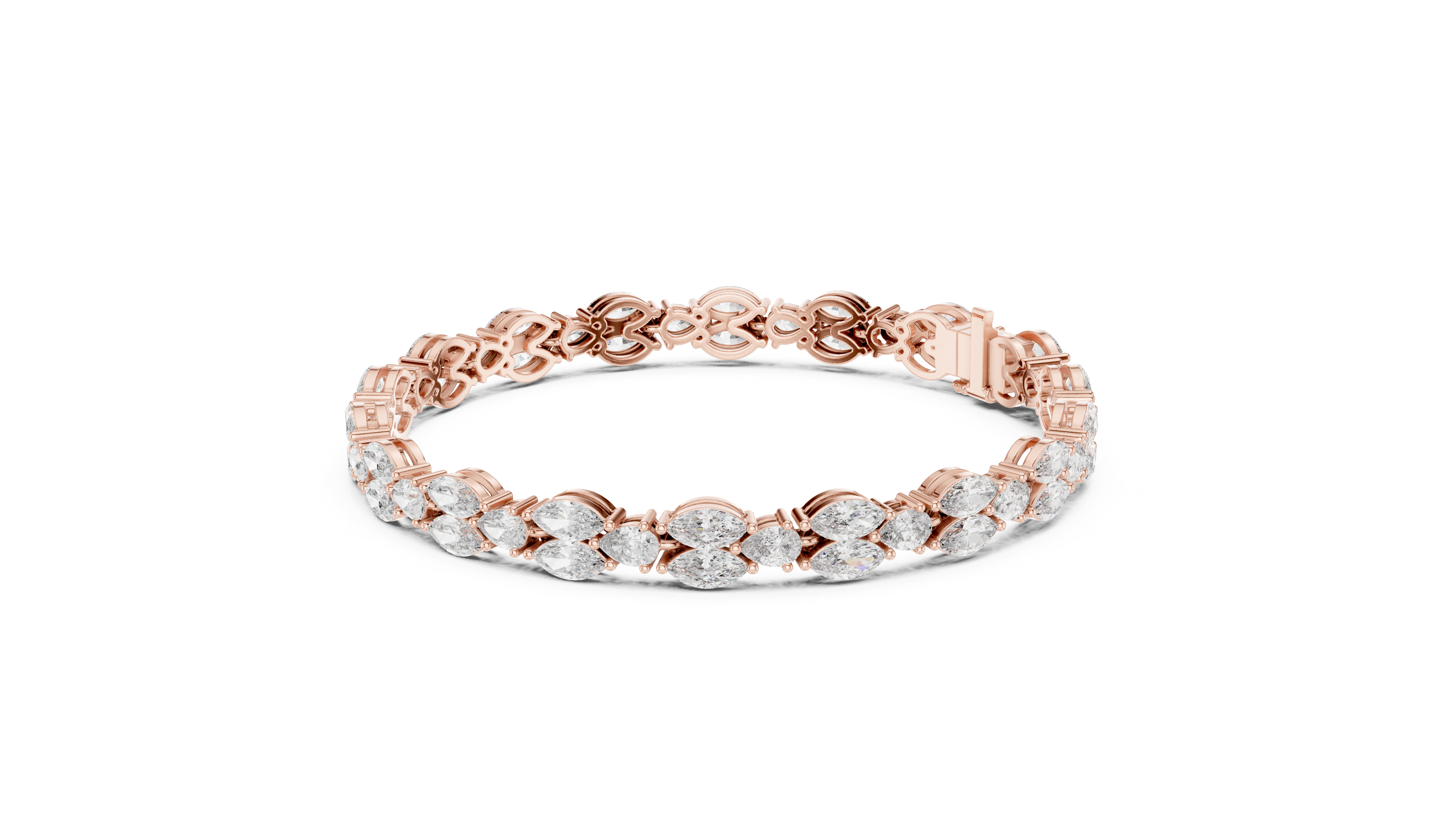 Marquise Diamond Link Bracelet