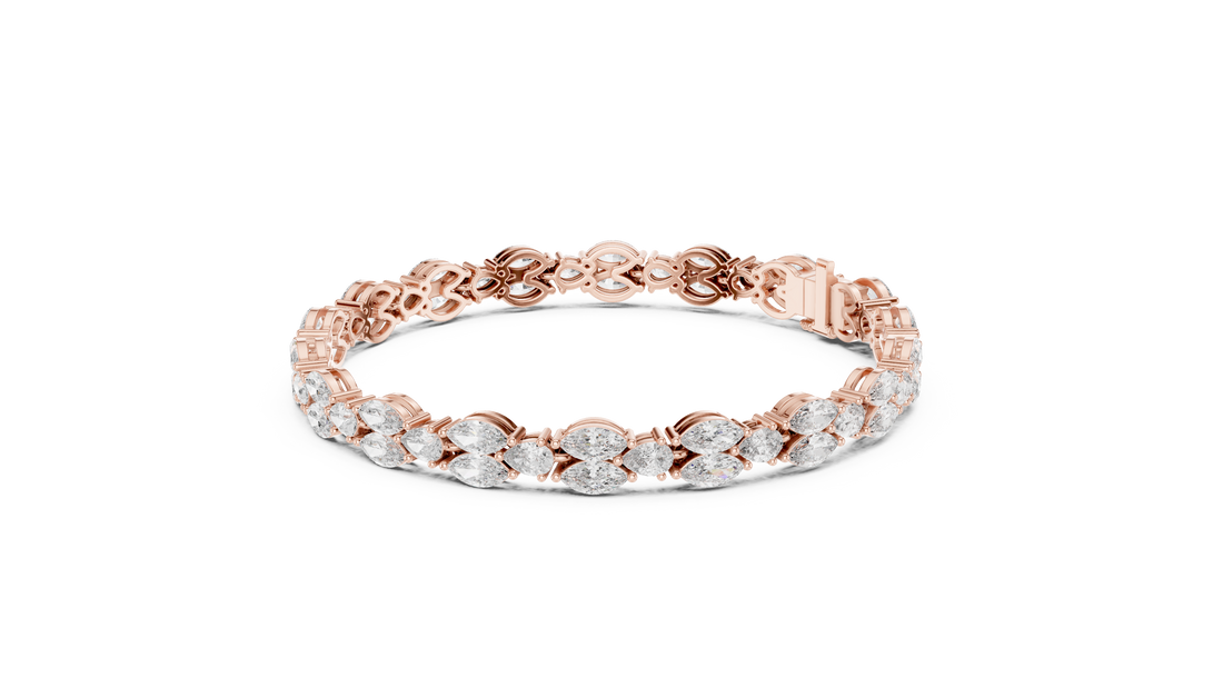 Marquise Diamond Link Bracelet