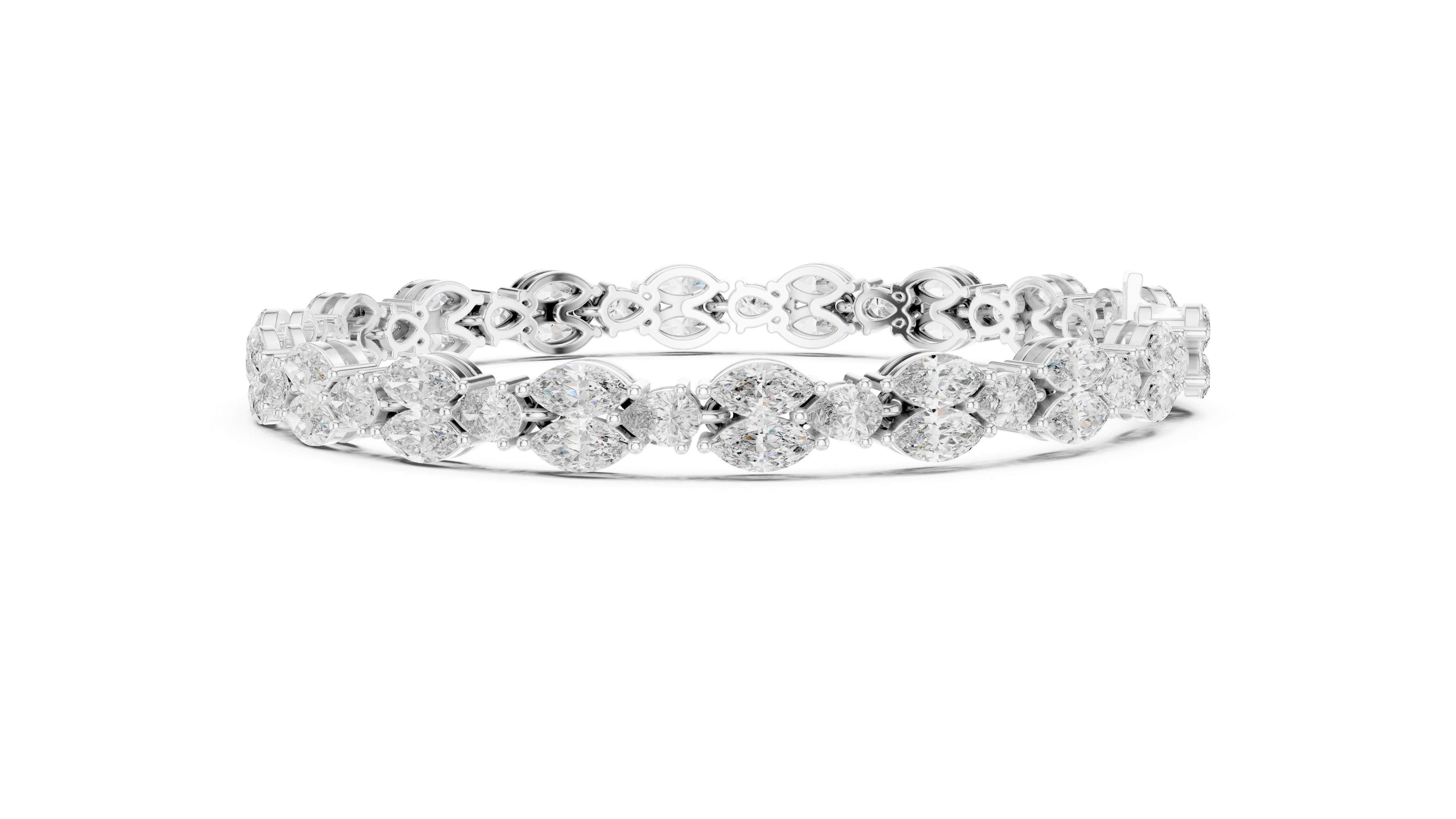 Marquise Diamond Link Bracelet