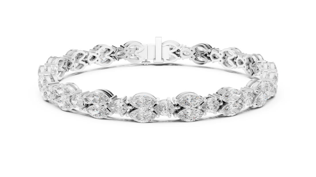 Marquise Diamond Link Bracelet