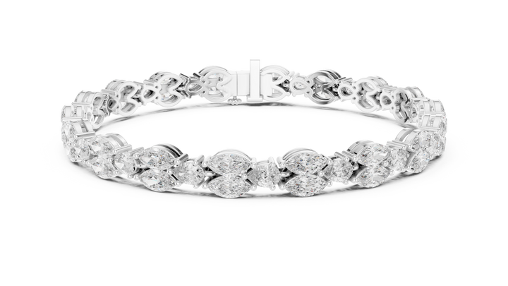 Marquise Diamond Link Bracelet