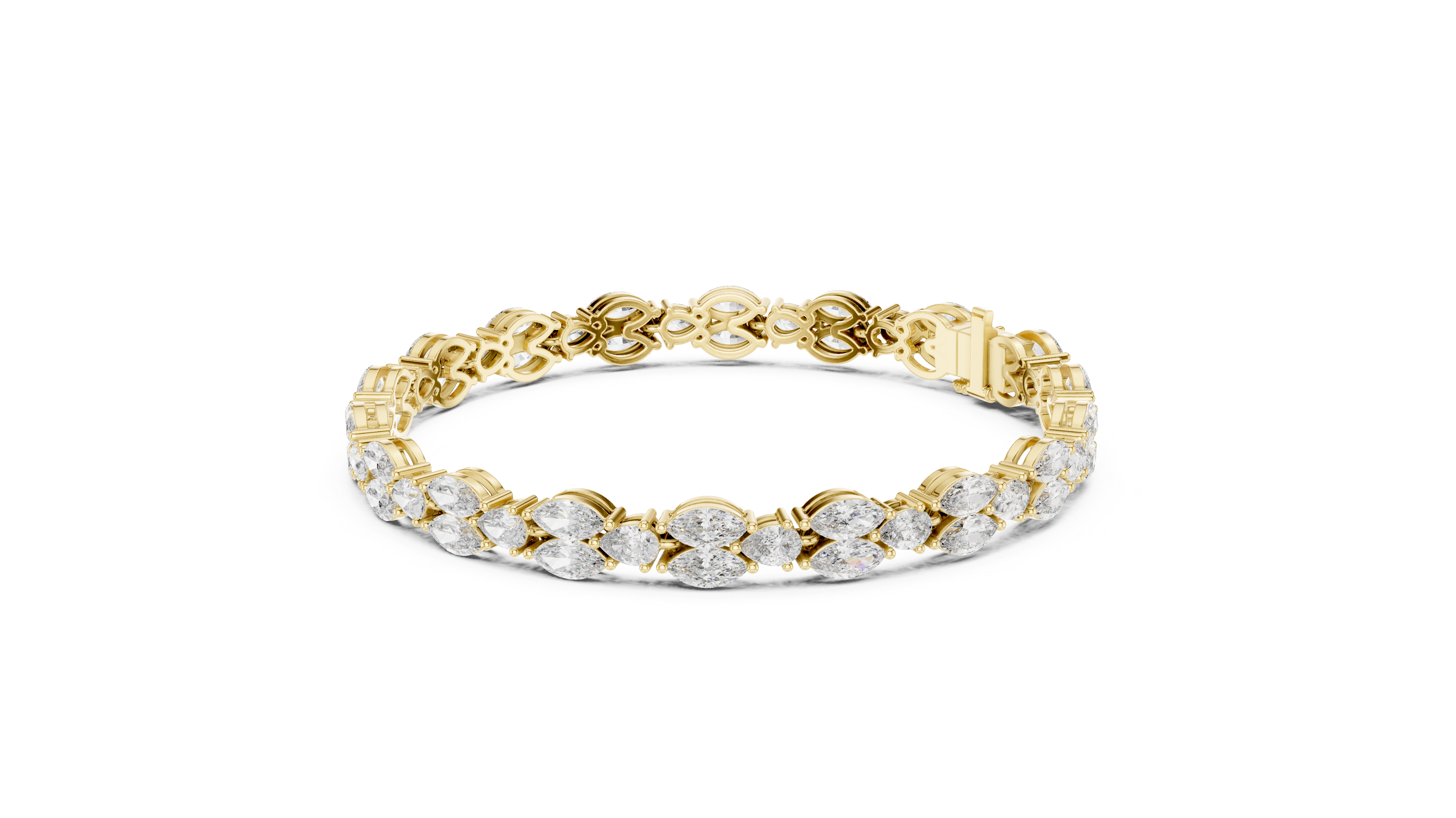 Marquise Diamond Link Bracelet