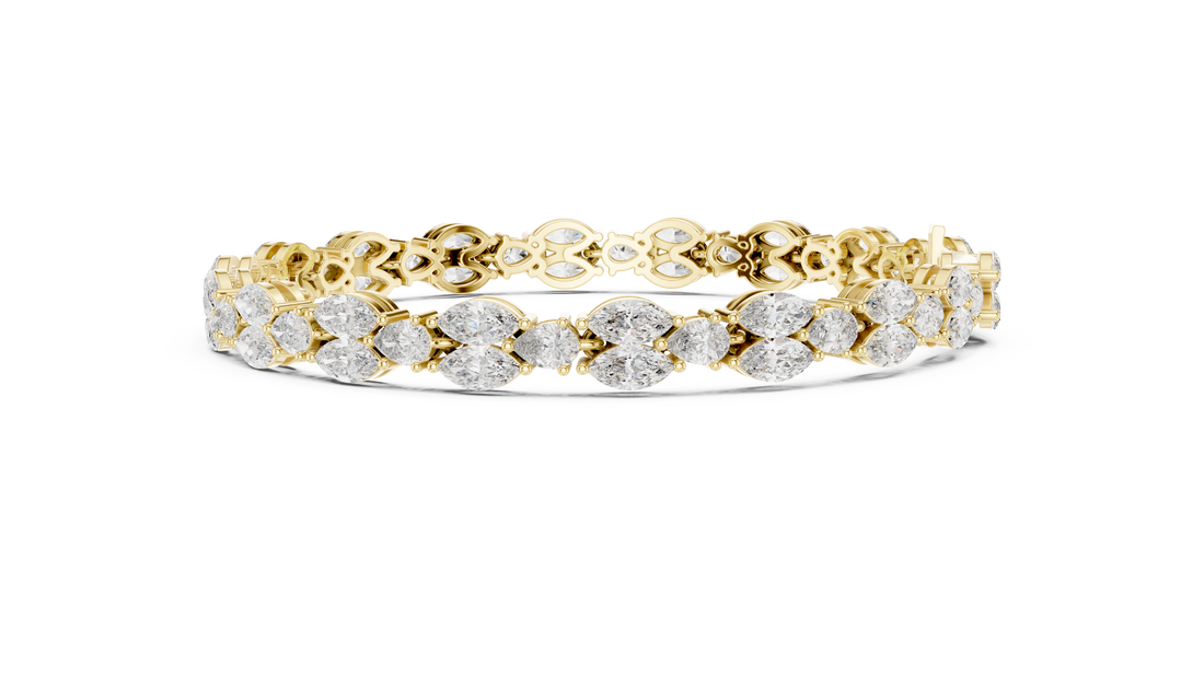 Marquise Diamond Link Bracelet