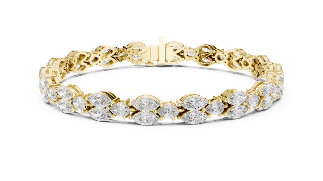Marquise Diamond Link Bracelet
