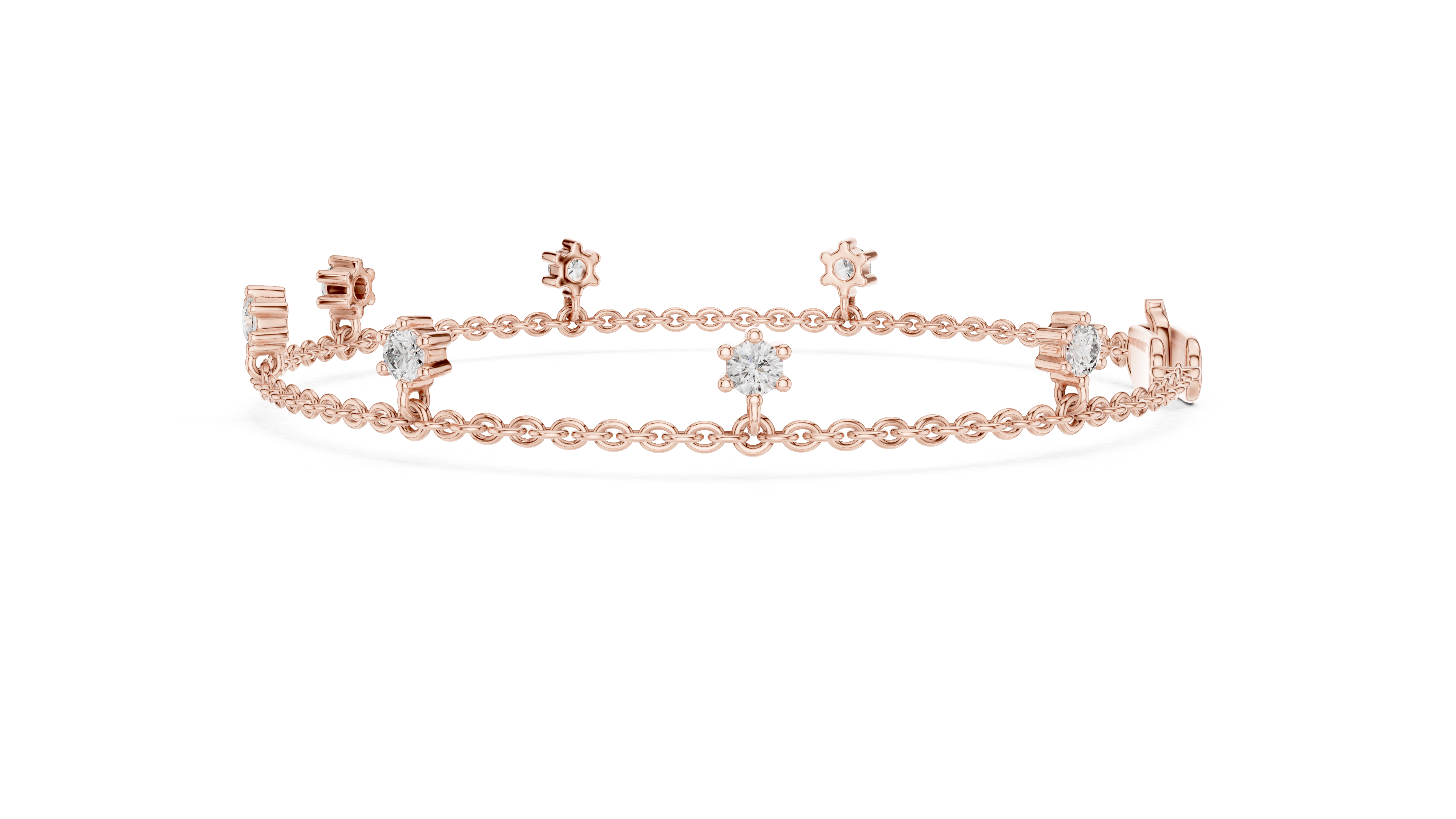 Marquise-Cut Diamond Tennis Bracelet