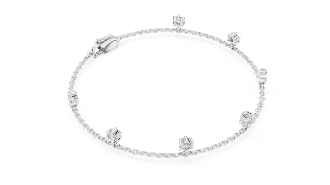 Marquise-Cut Diamond Tennis Bracelet