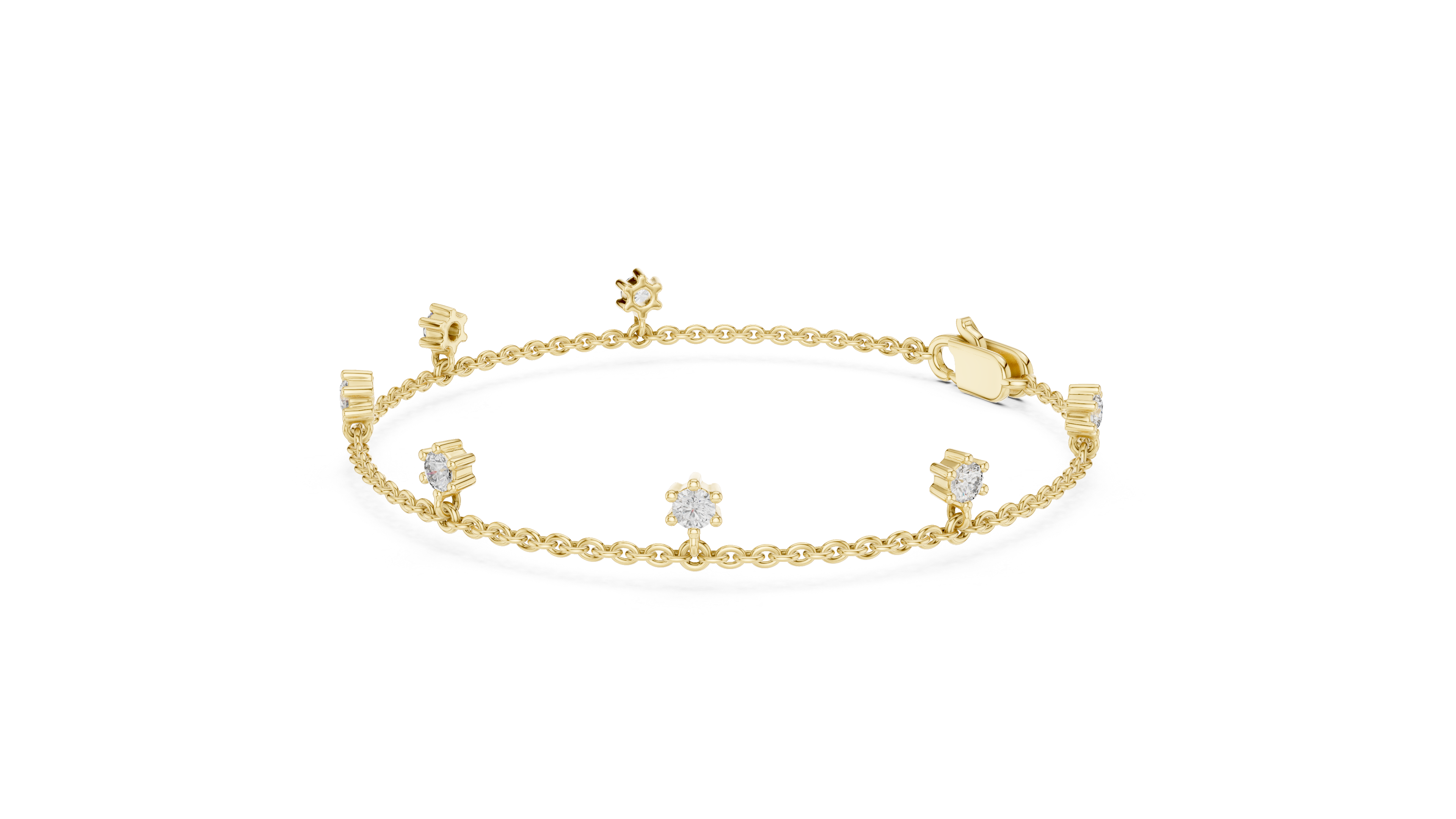 Marquise-Cut Diamond Tennis Bracelet