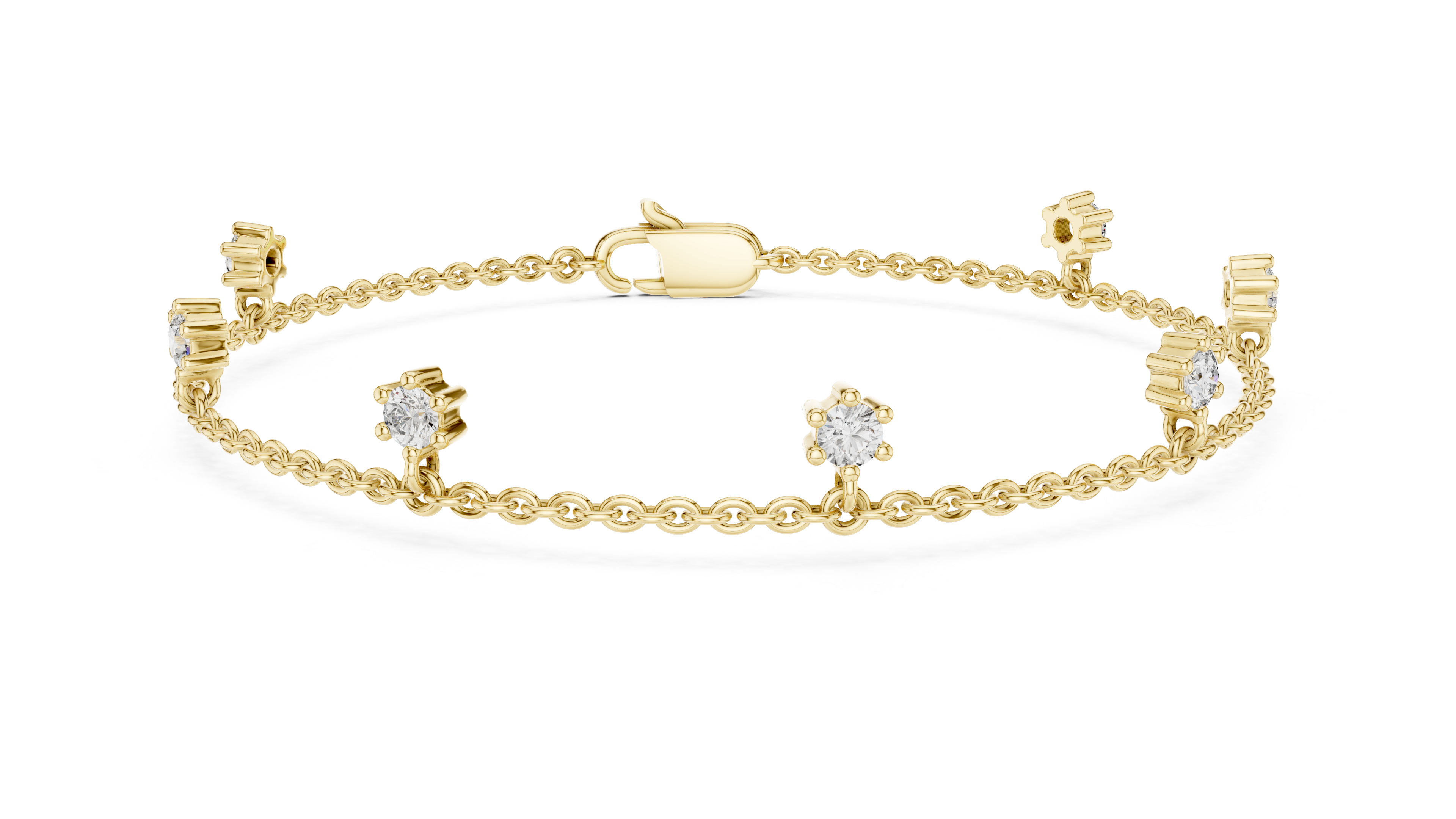 Marquise-Cut Diamond Tennis Bracelet