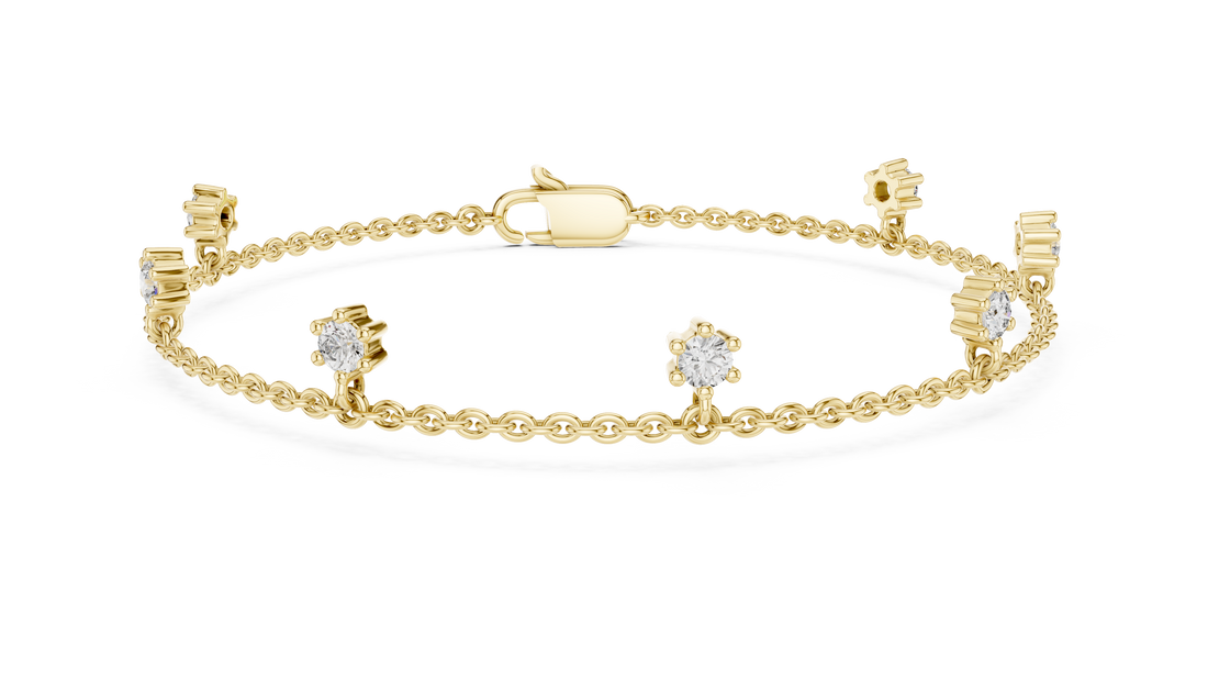 Marquise-Cut Diamond Tennis Bracelet