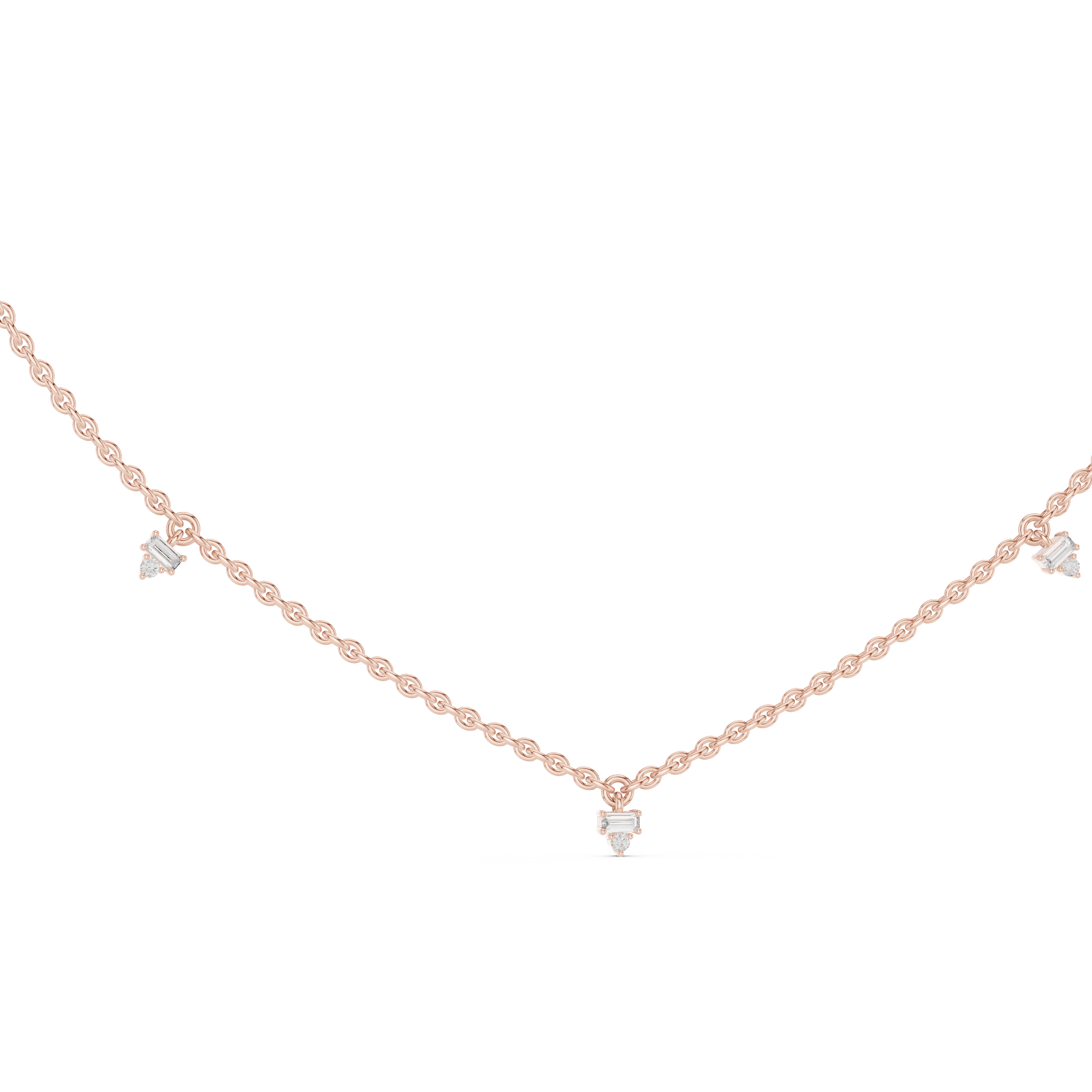 Diamond Station Necklace