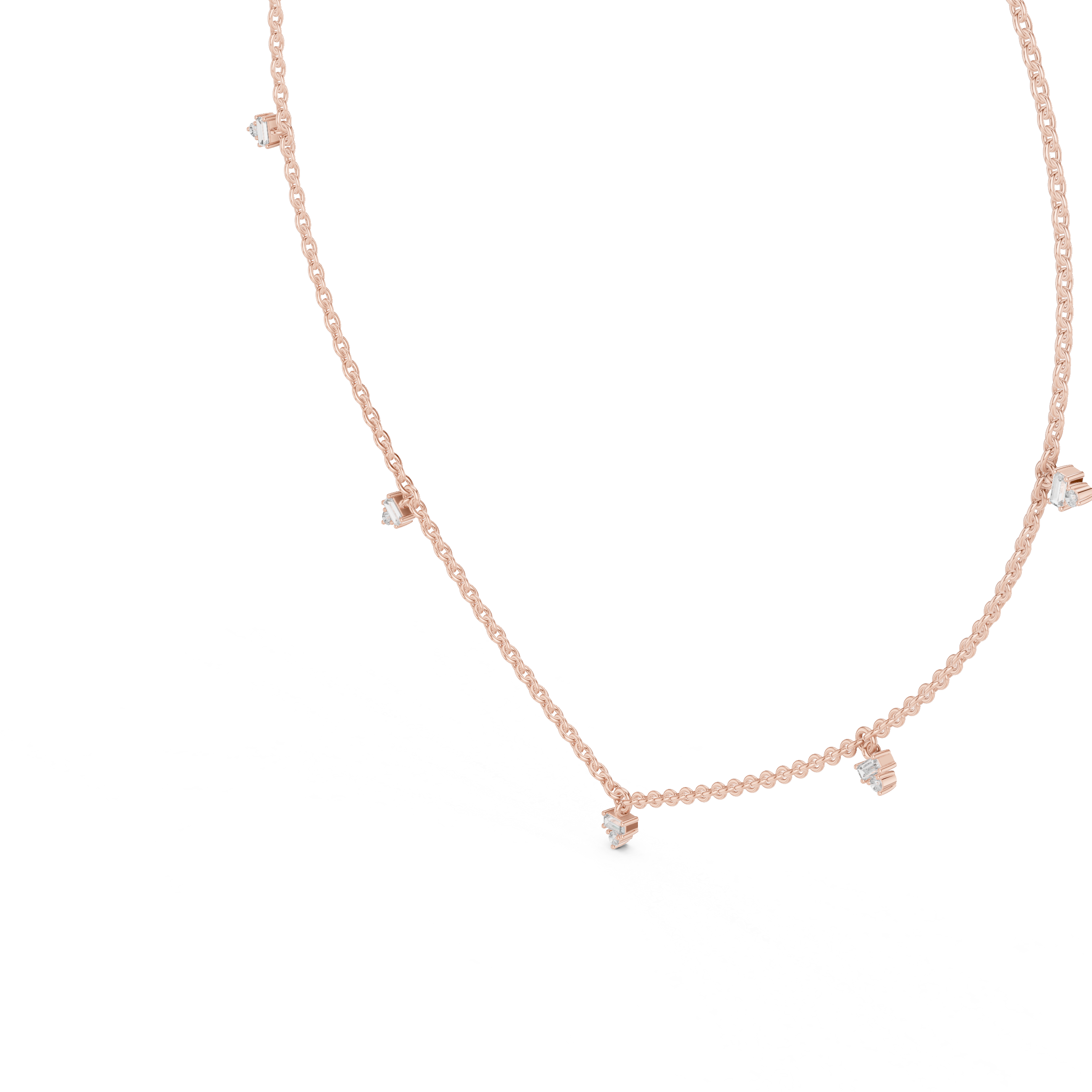 Diamond Station Necklace
