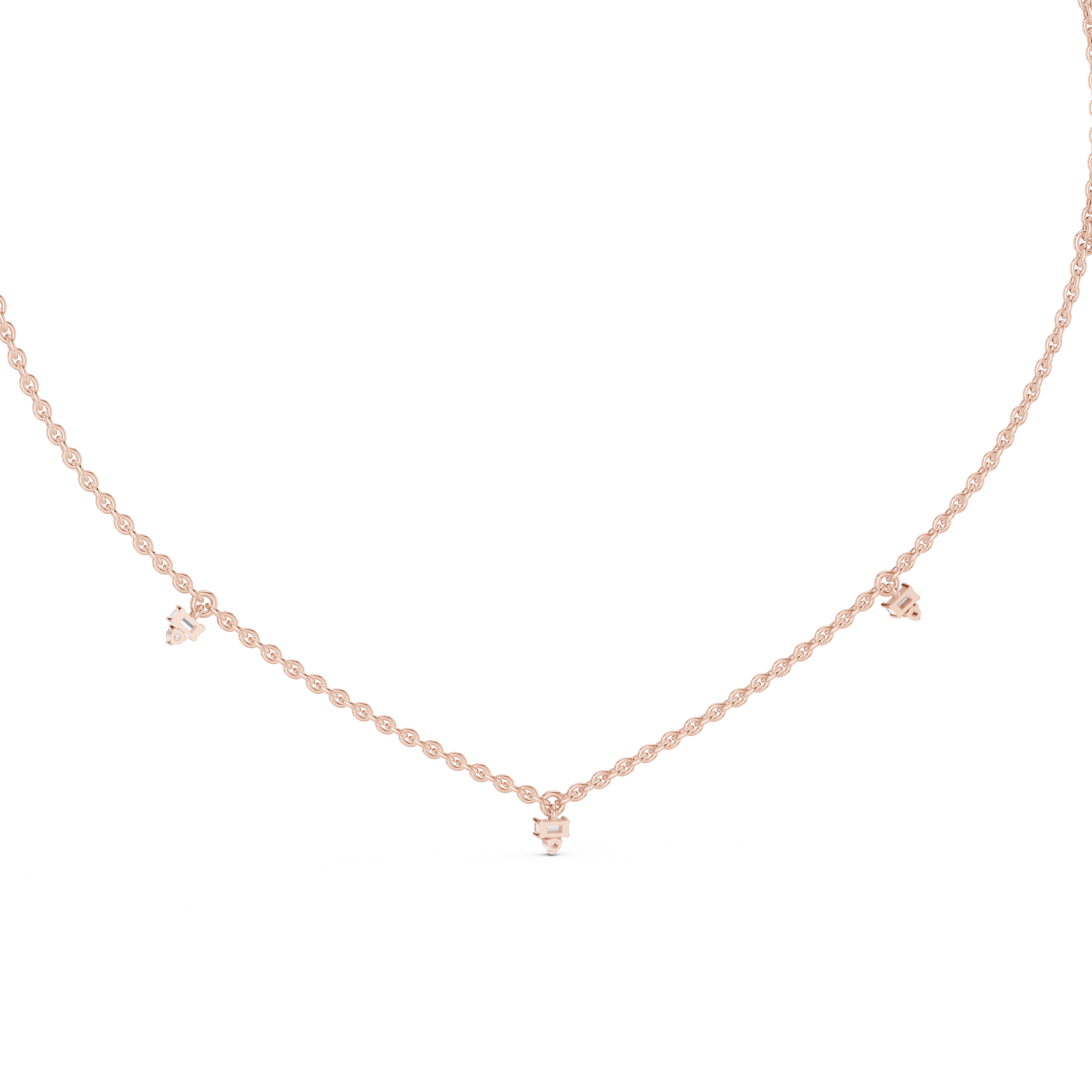 Diamond Station Necklace
