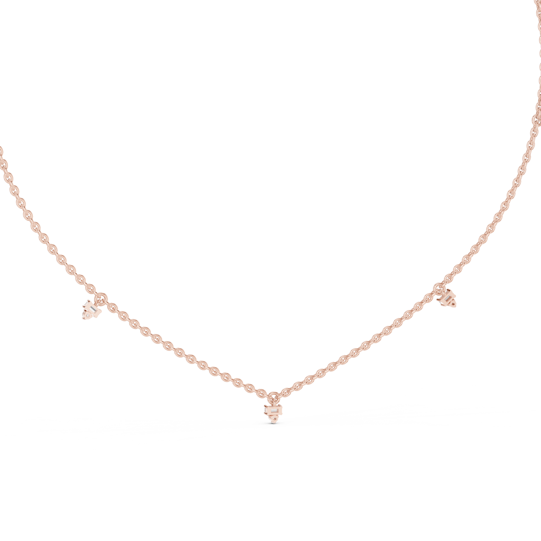 Diamond Station Necklace