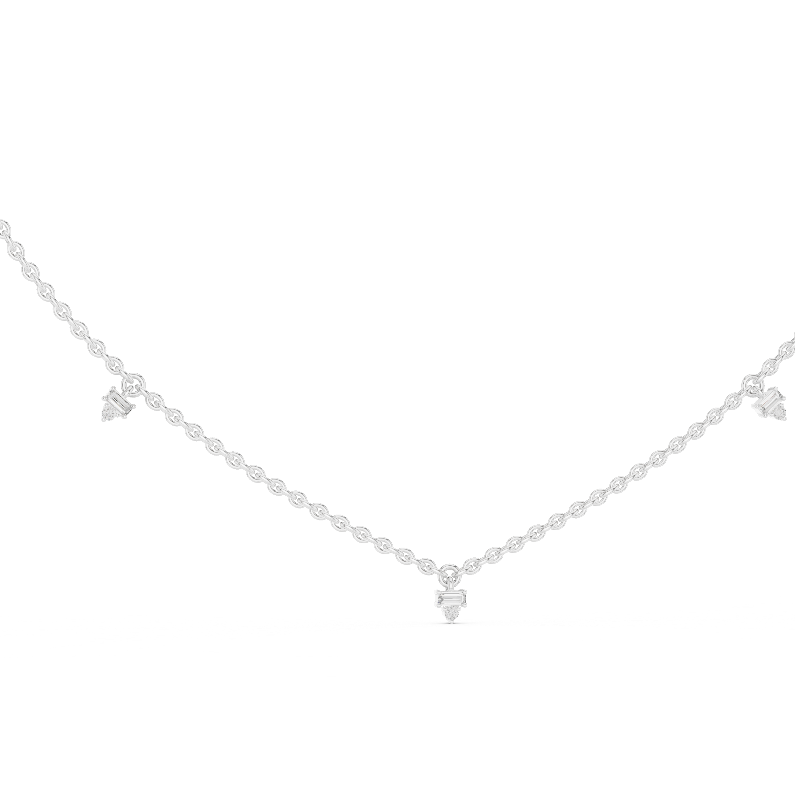 Diamond Station Necklace
