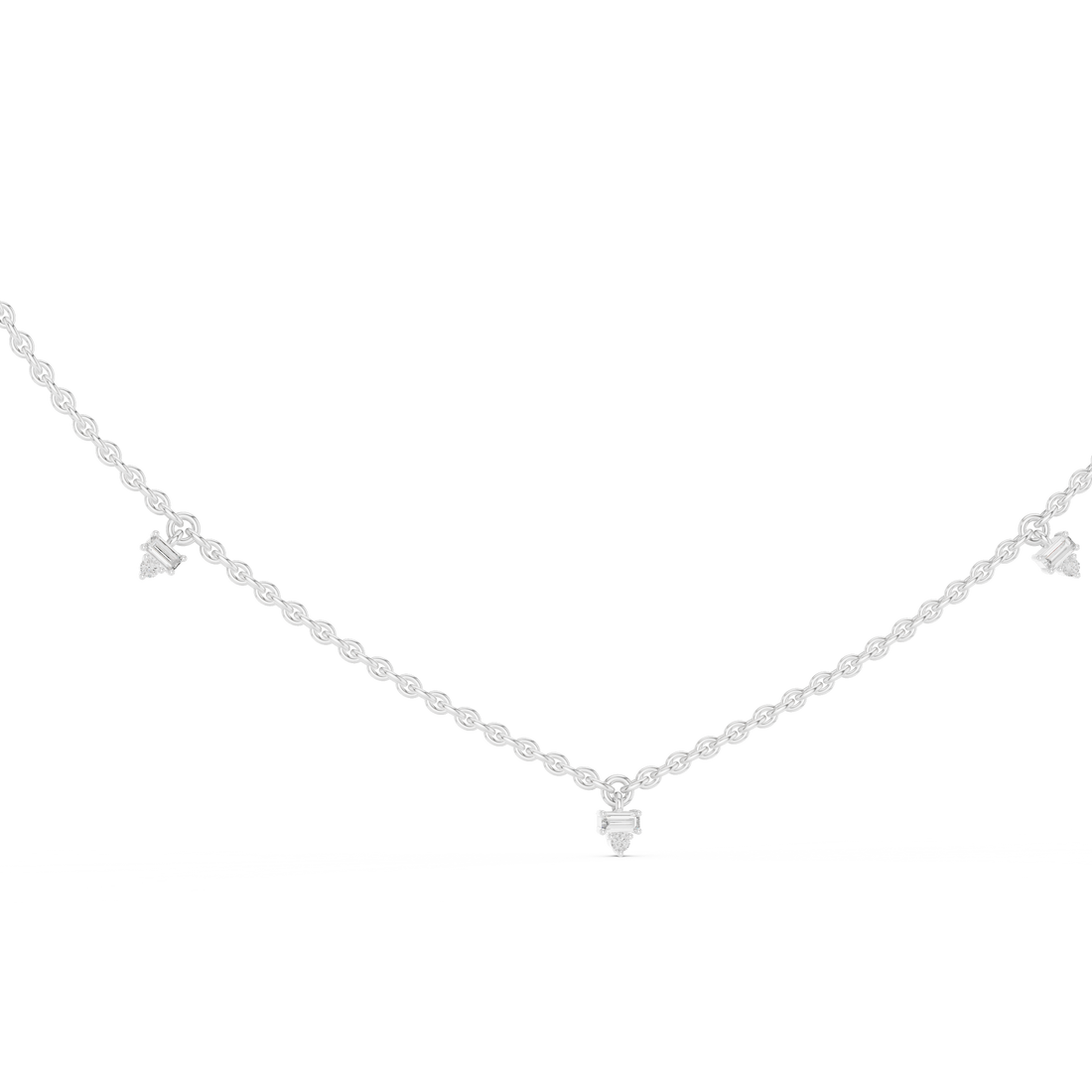 Diamond Station Necklace