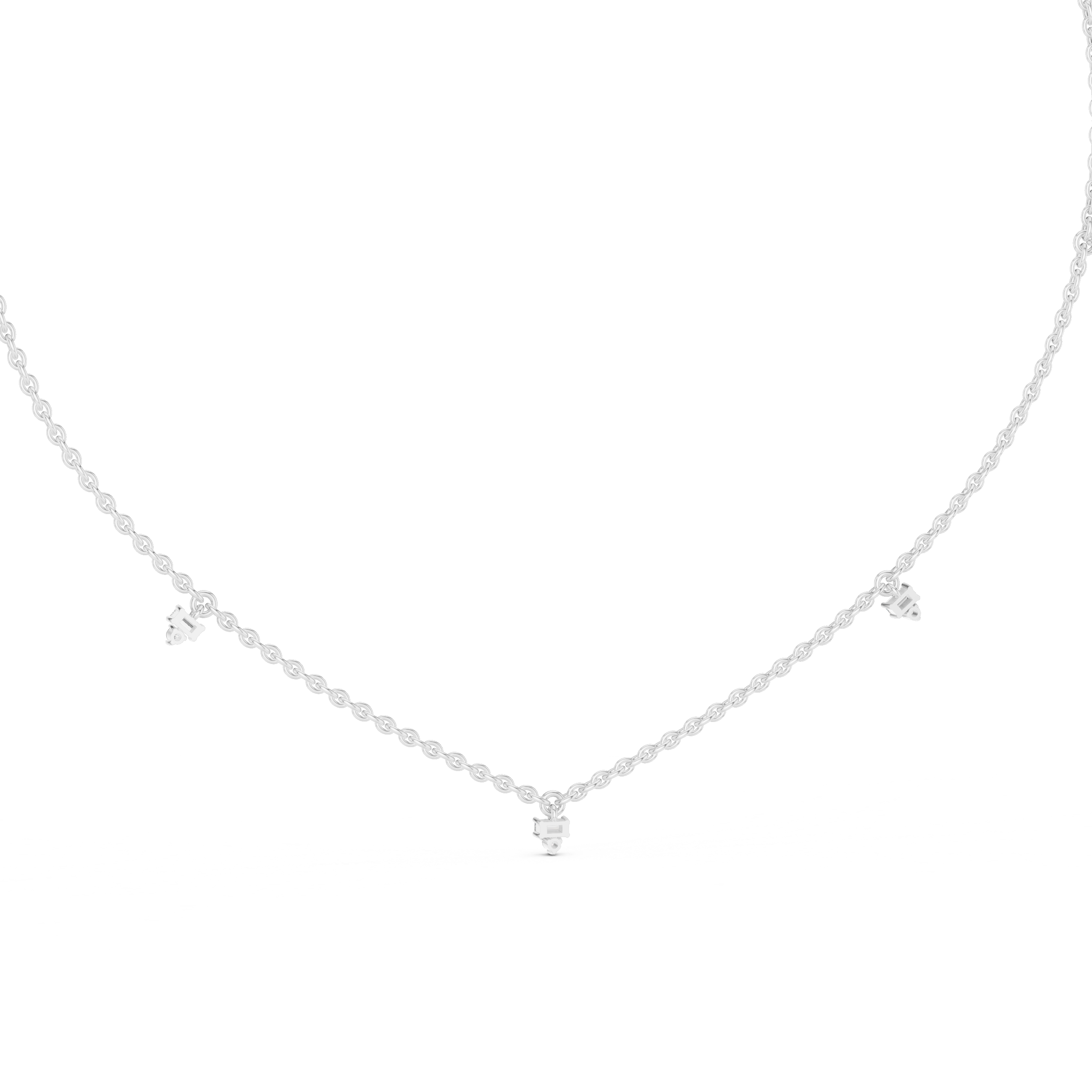 Diamond Station Necklace