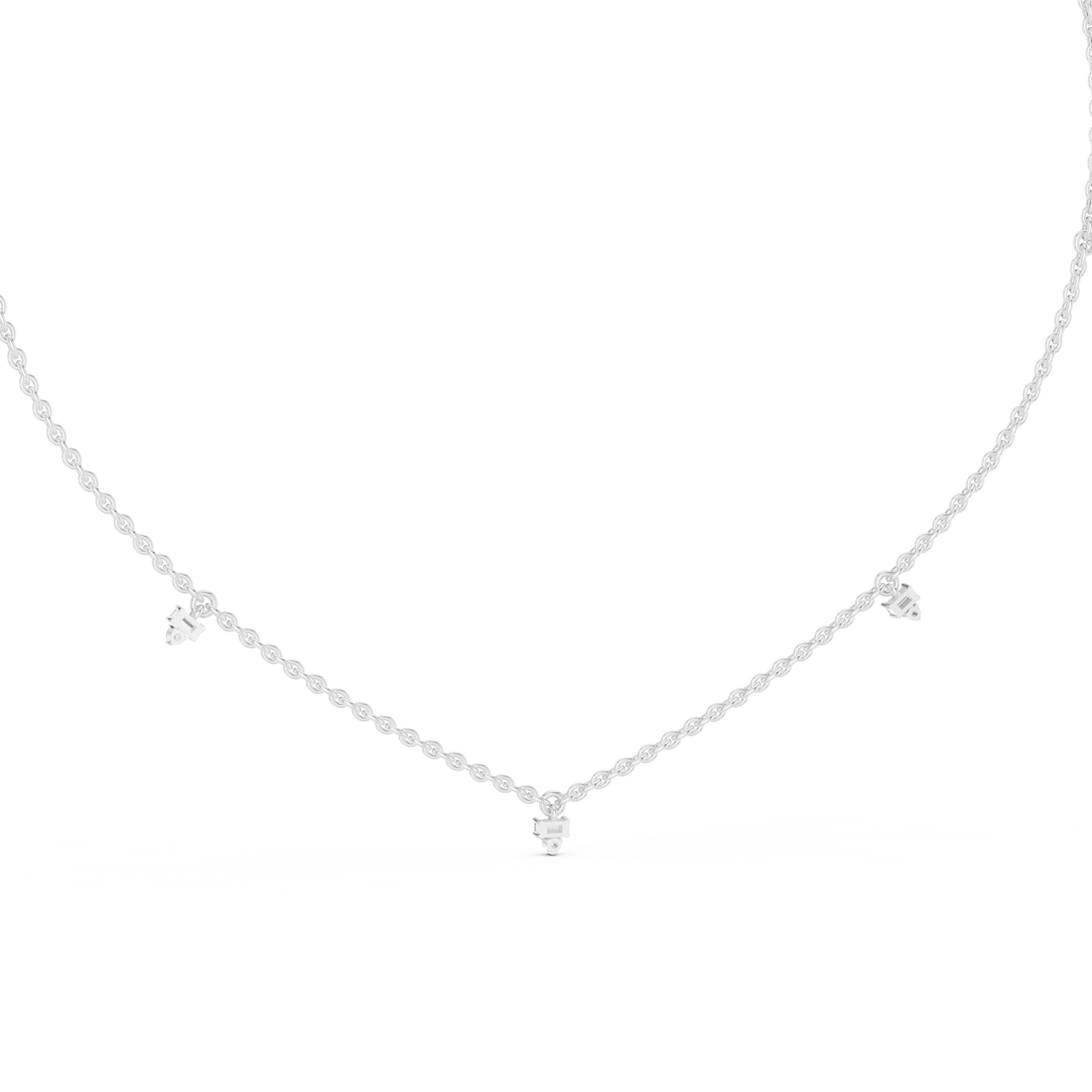 Diamond Station Necklace