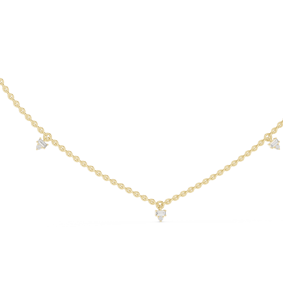 Diamond Station Necklace