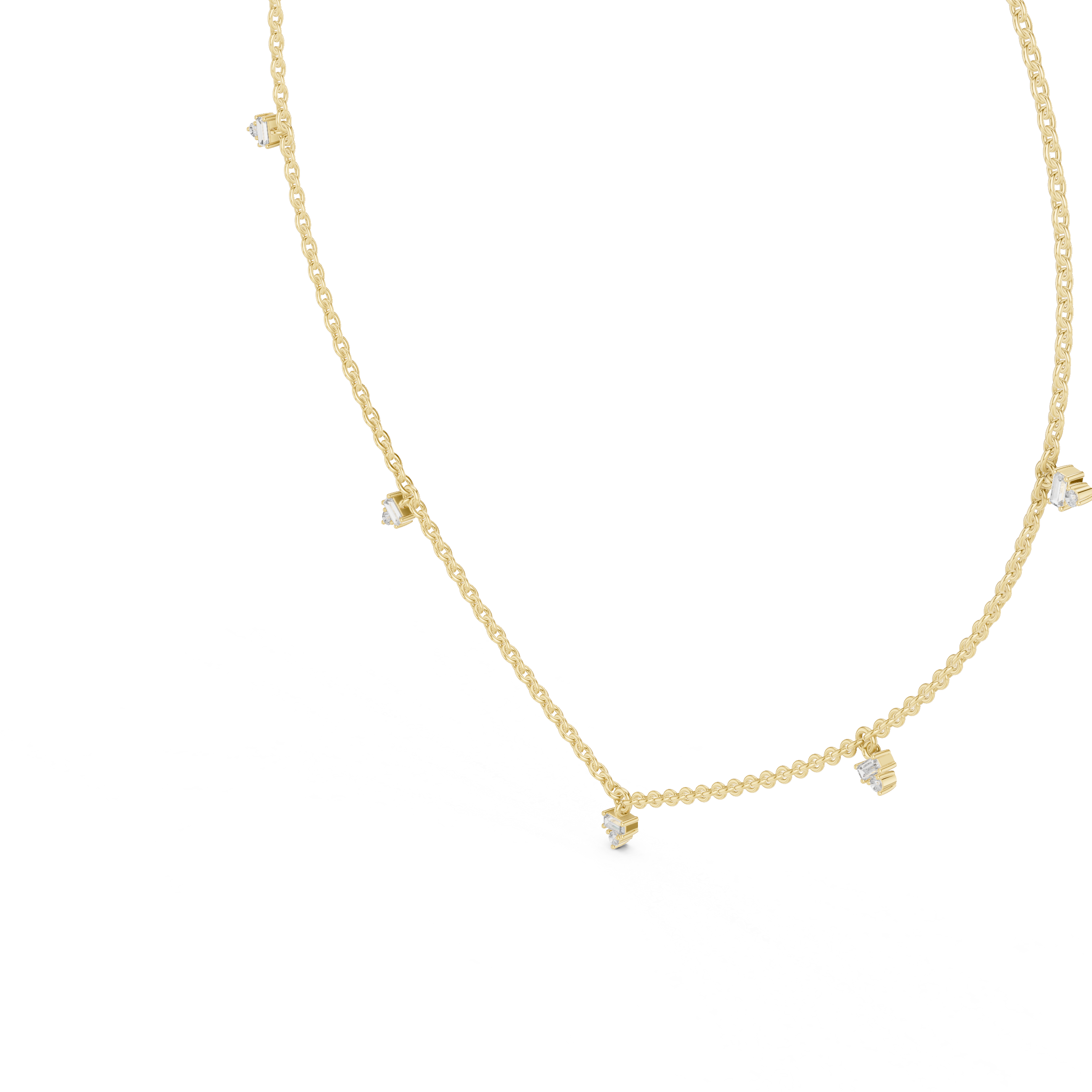 Diamond Station Necklace