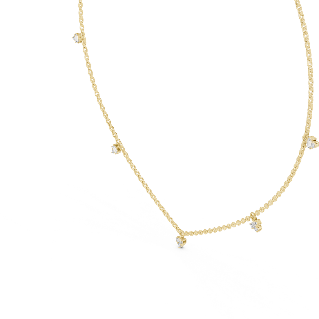 Diamond Station Necklace