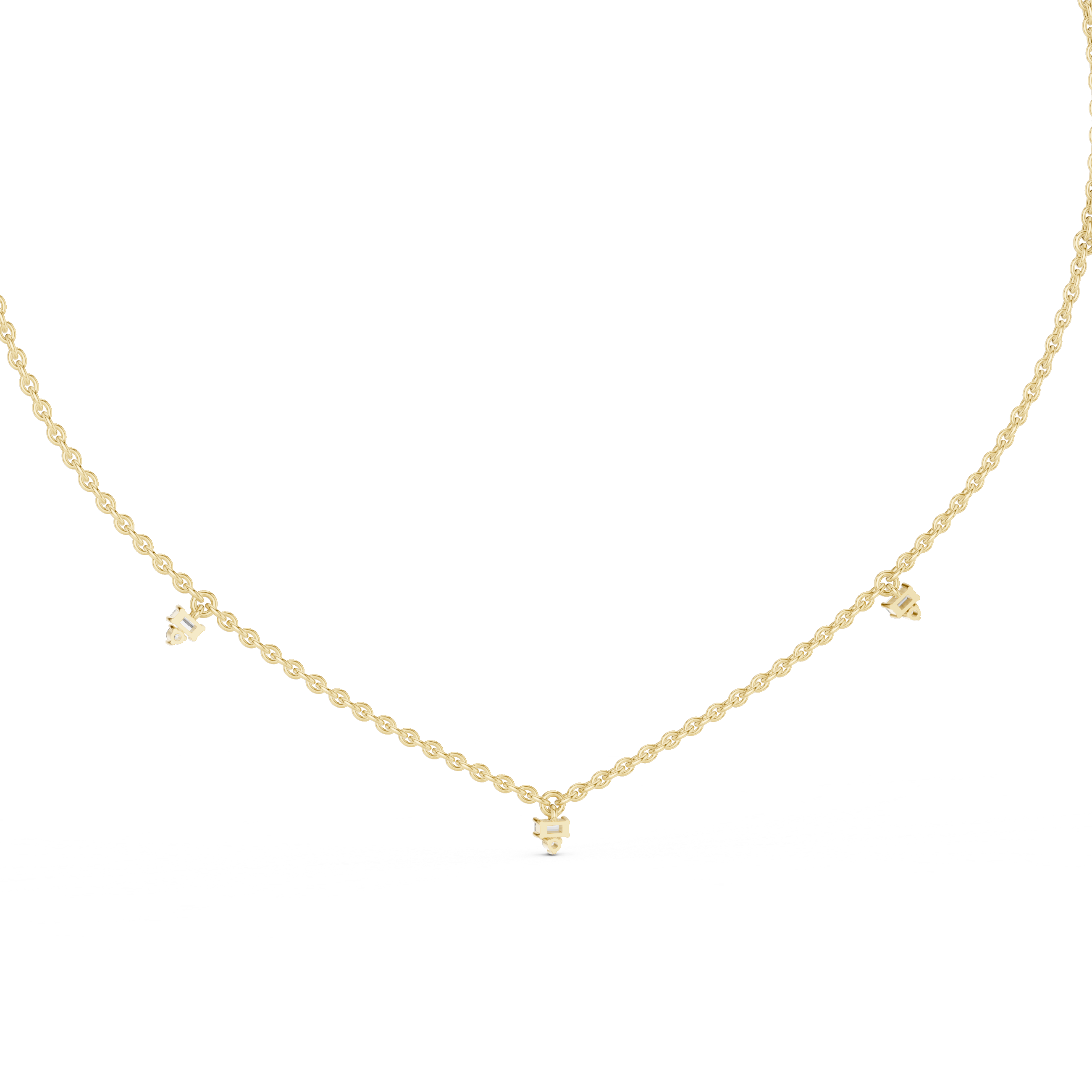 Diamond Station Necklace
