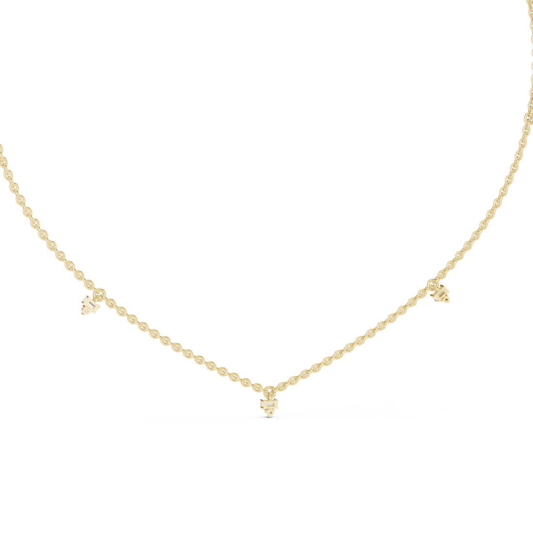 Diamond Station Necklace