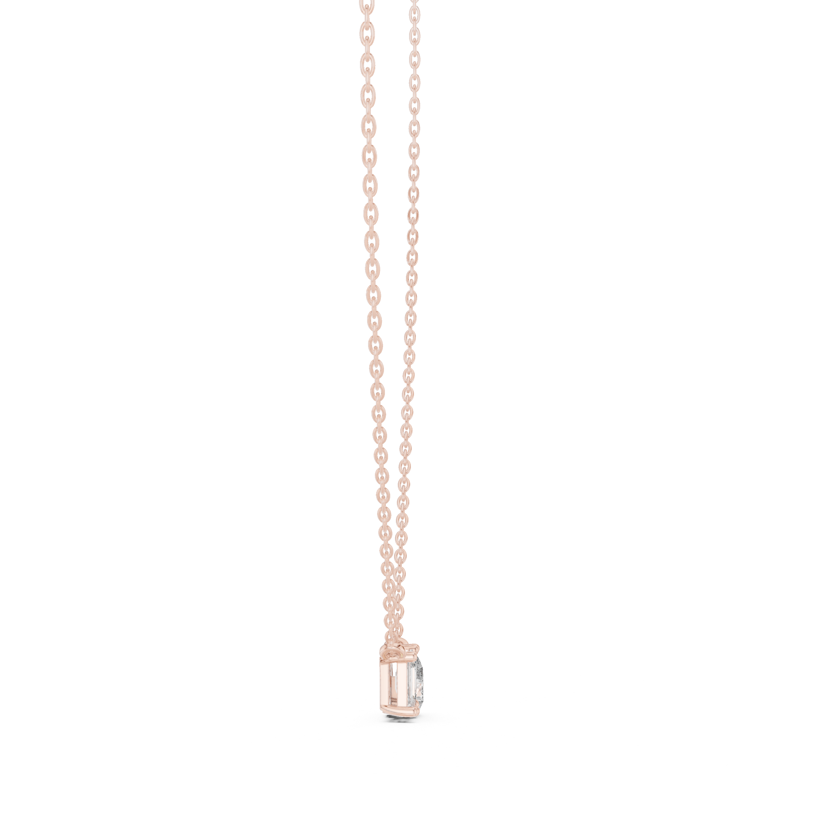 Two-Stone Diamond Pendant Necklace