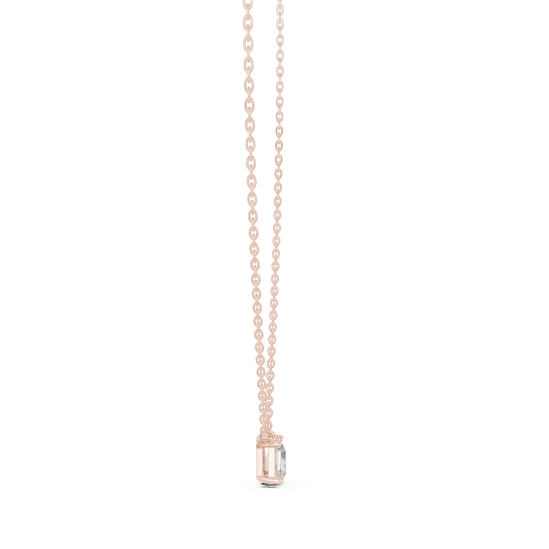 Two-Stone Diamond Pendant Necklace