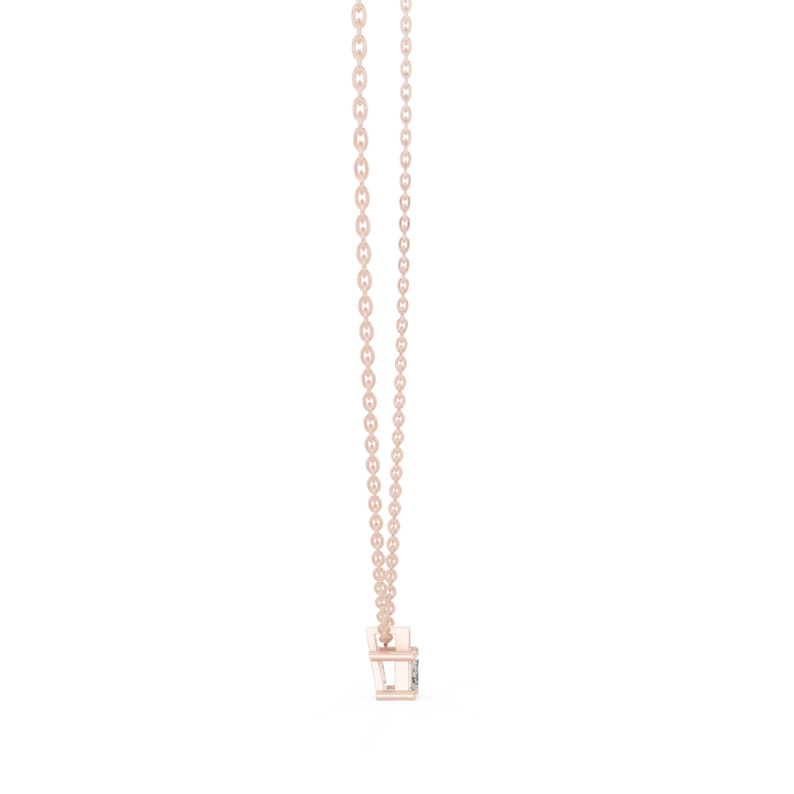 Emerald-Cut Diamond Pendant Necklace