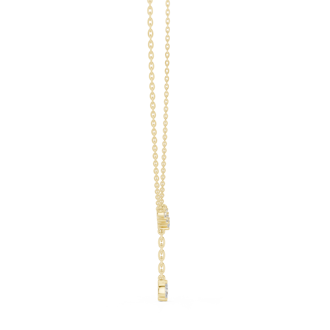 Diamond Drop Y-Necklace with Pear Accent