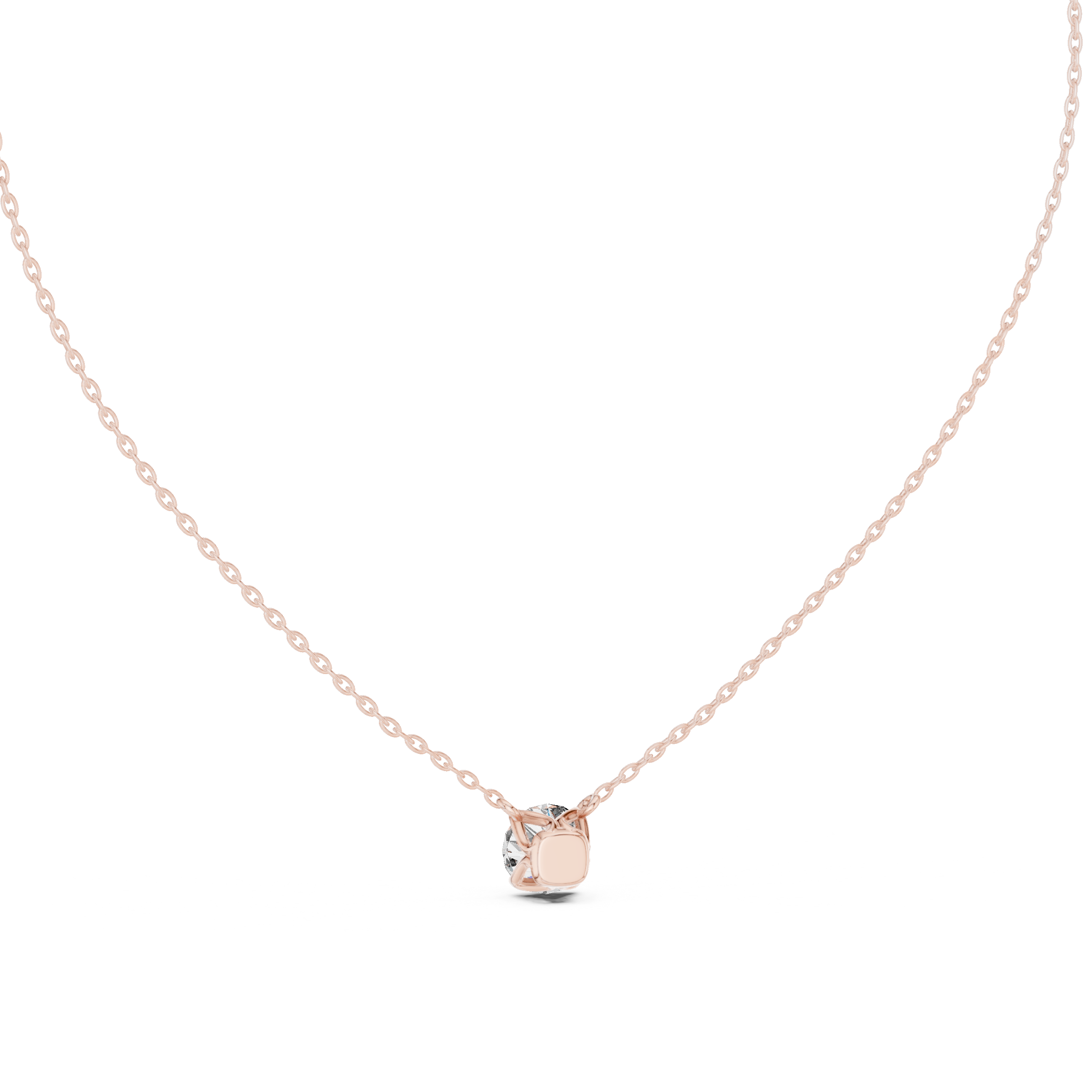 Classic Round Solitaire Diamond Pendant