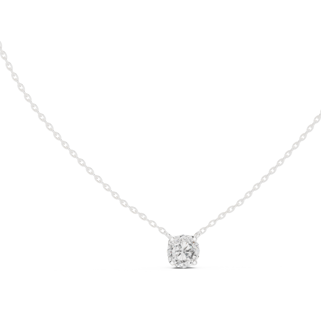 Classic Round Solitaire Diamond Pendant