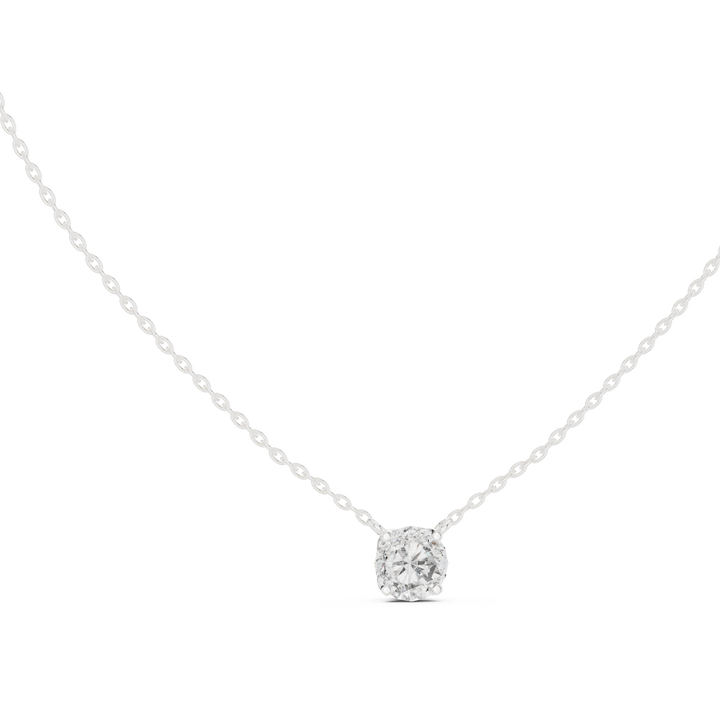 Classic Round Solitaire Diamond Pendant