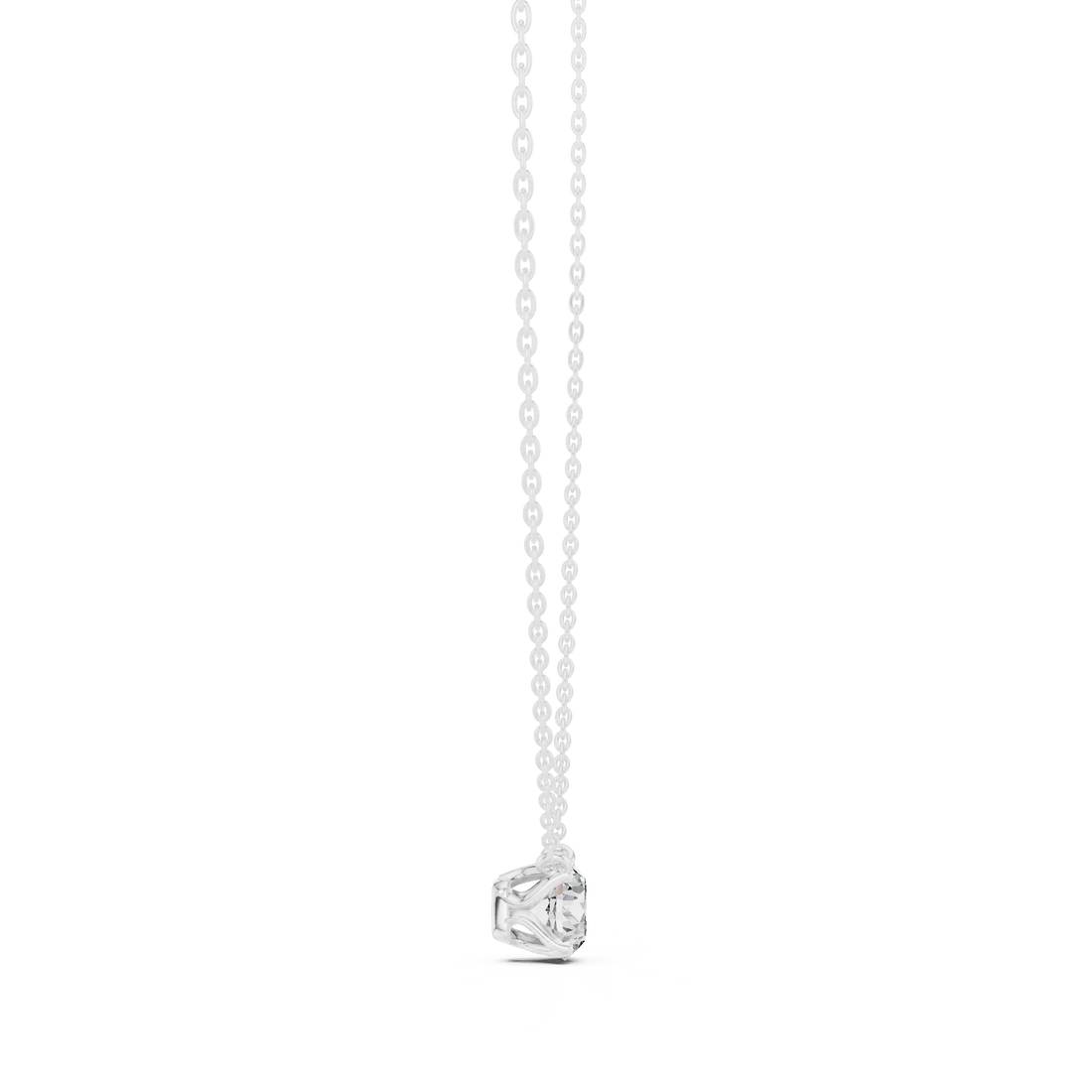 Classic Round Solitaire Diamond Pendant