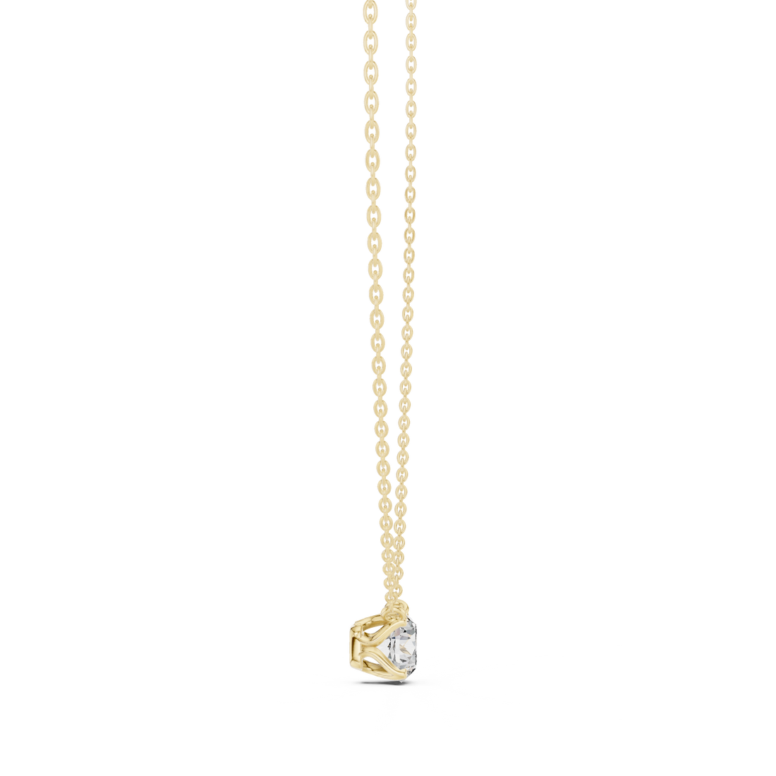 Classic Round Solitaire Diamond Pendant