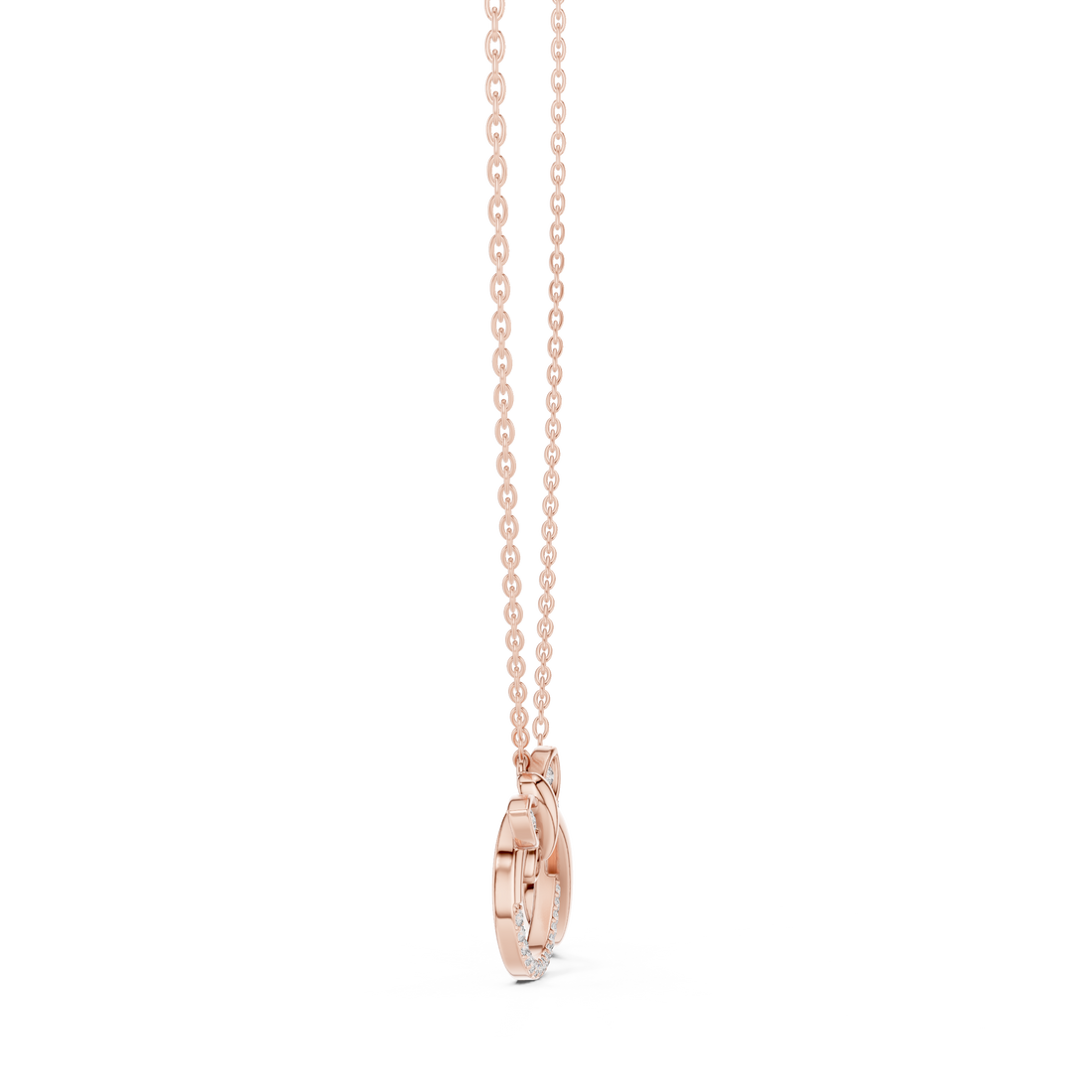 Diamond Butterfly Infinity Pendant