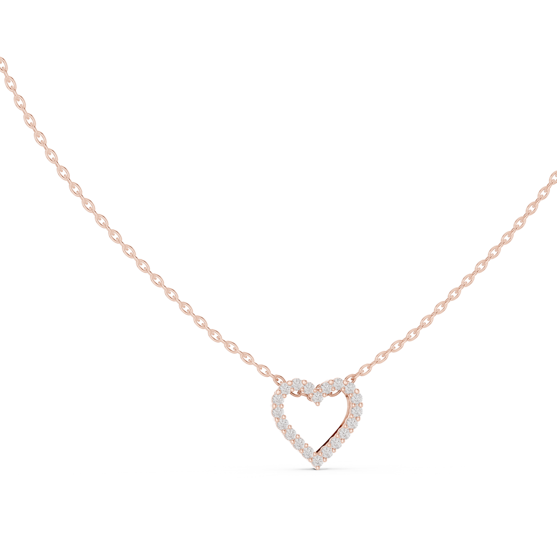 Diamond Open Heart Pendant