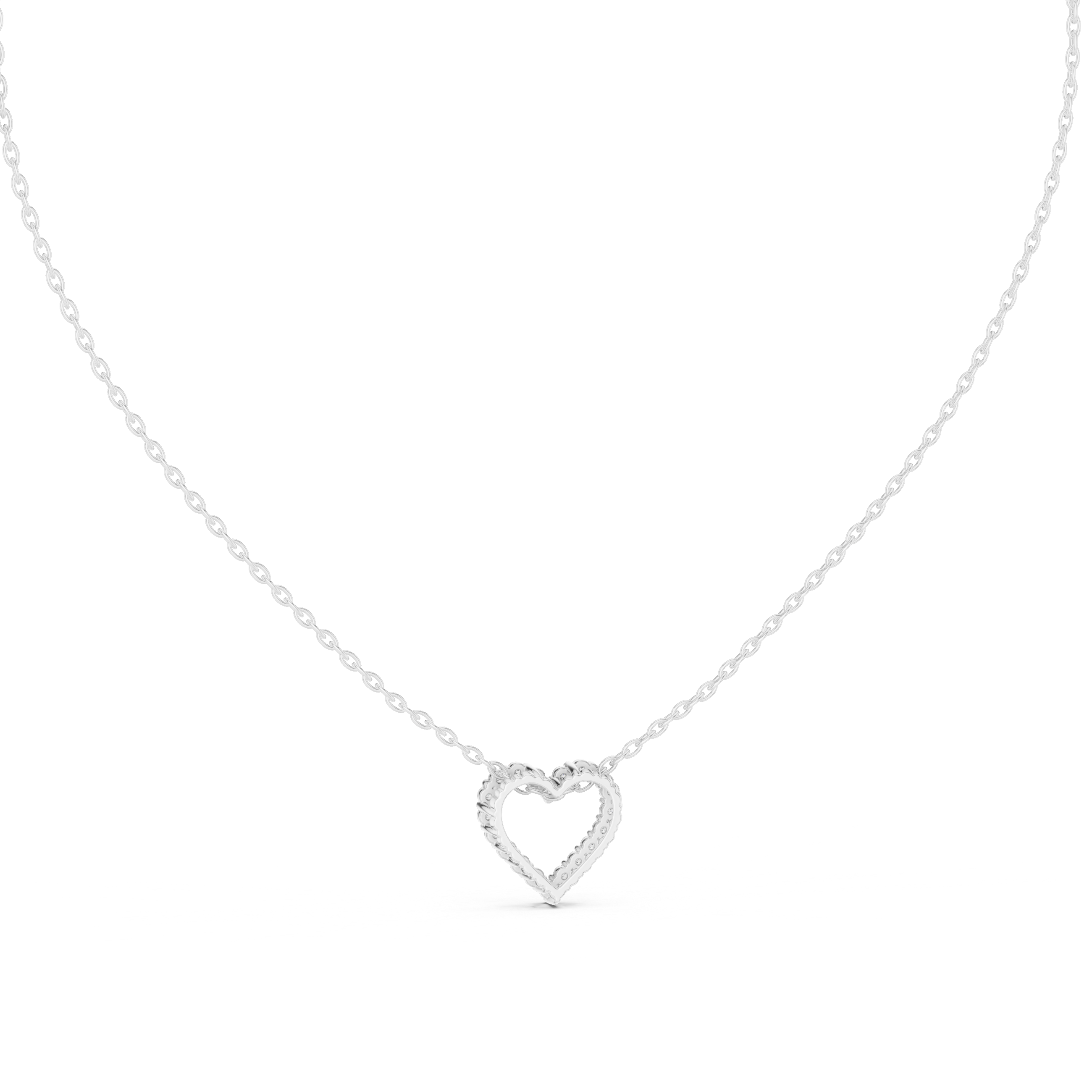 Diamond Open Heart Pendant