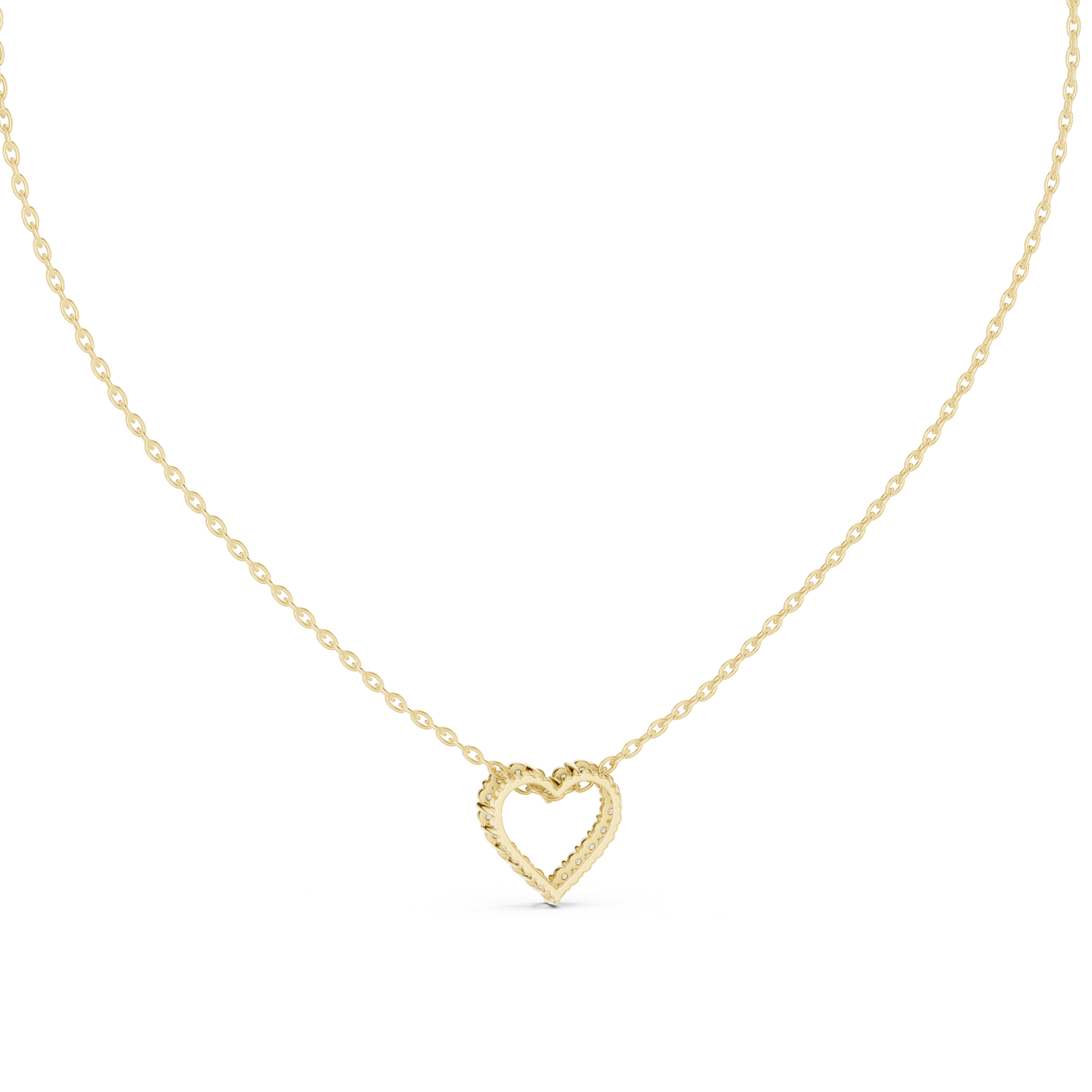Diamond Open Heart Pendant