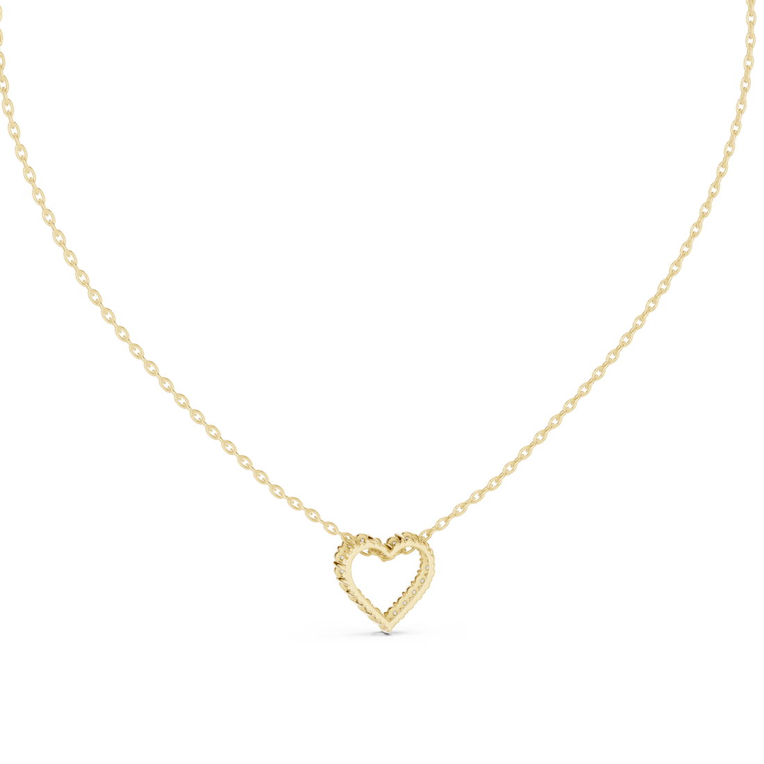 Diamond Open Heart Pendant