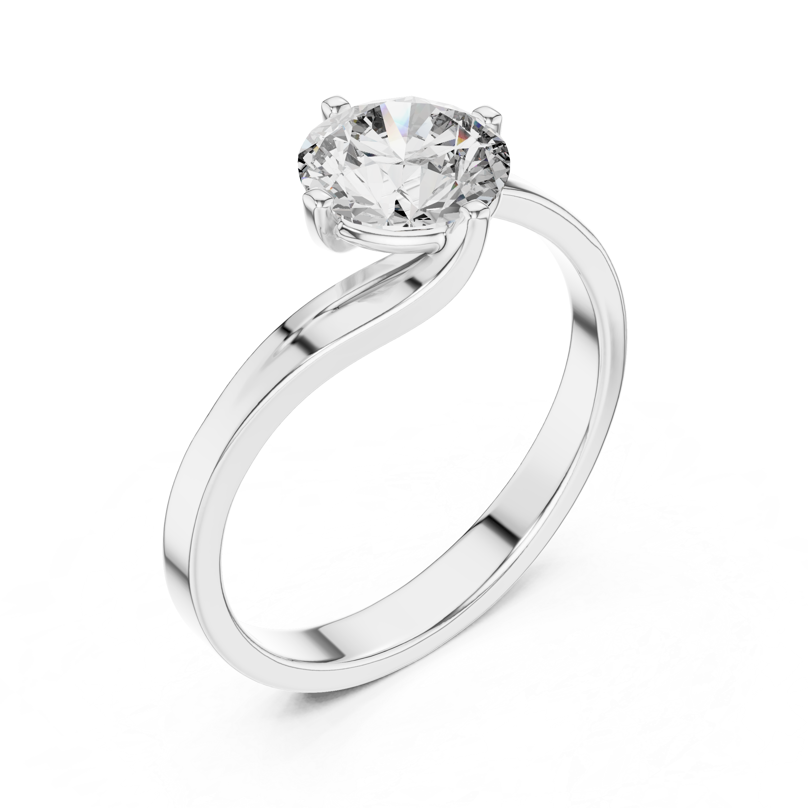 Elegant Wrap Solitaire Diamond Ring