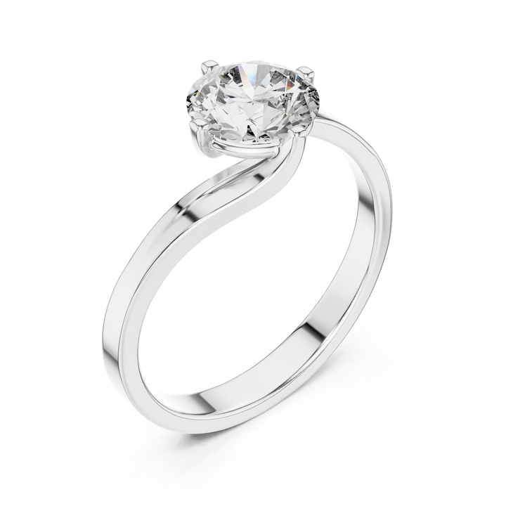 Elegant Wrap Solitaire Diamond Ring