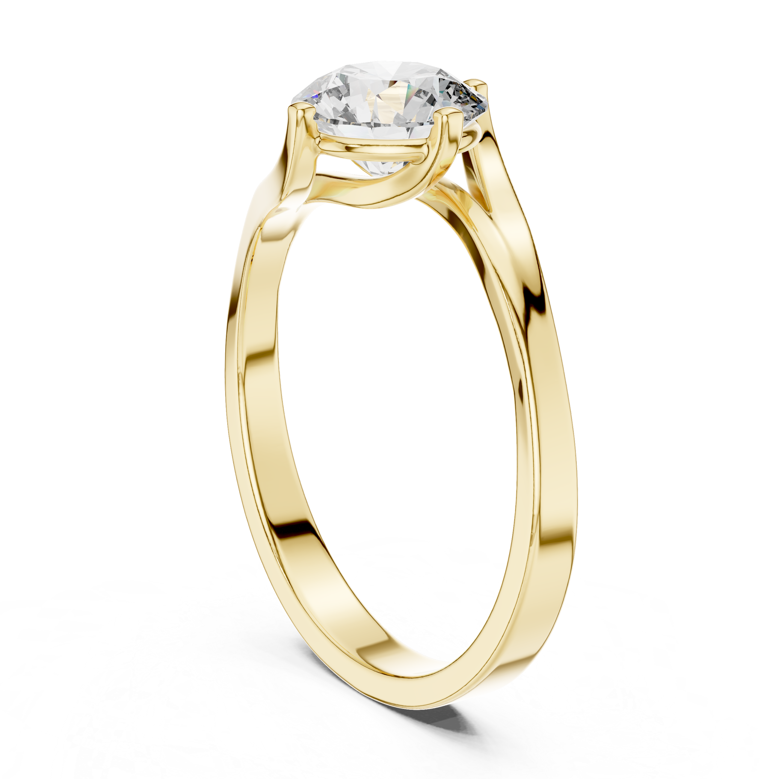Elegant Wrap Solitaire Diamond Ring
