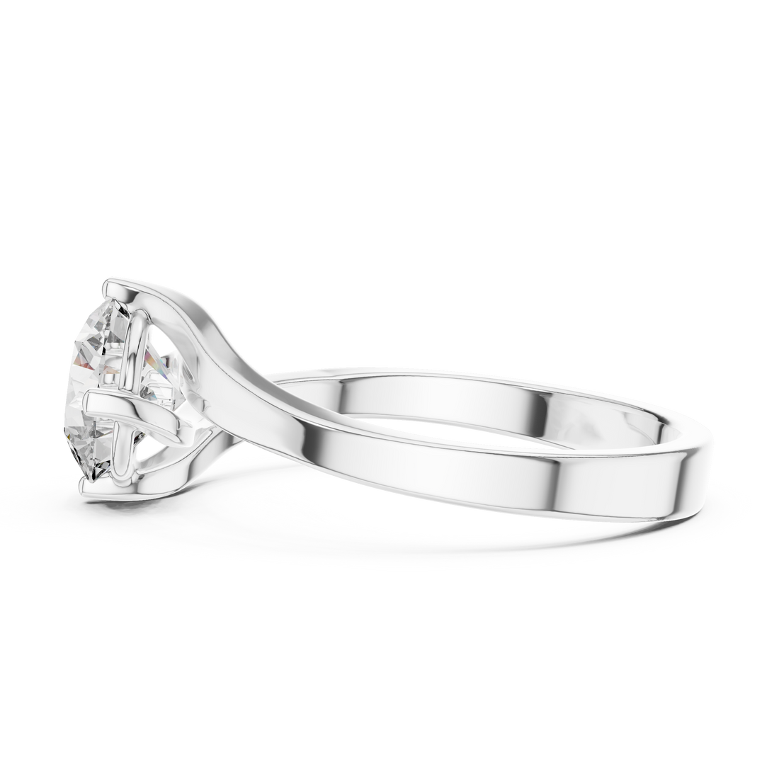 Elegant Wrap Solitaire Diamond Ring