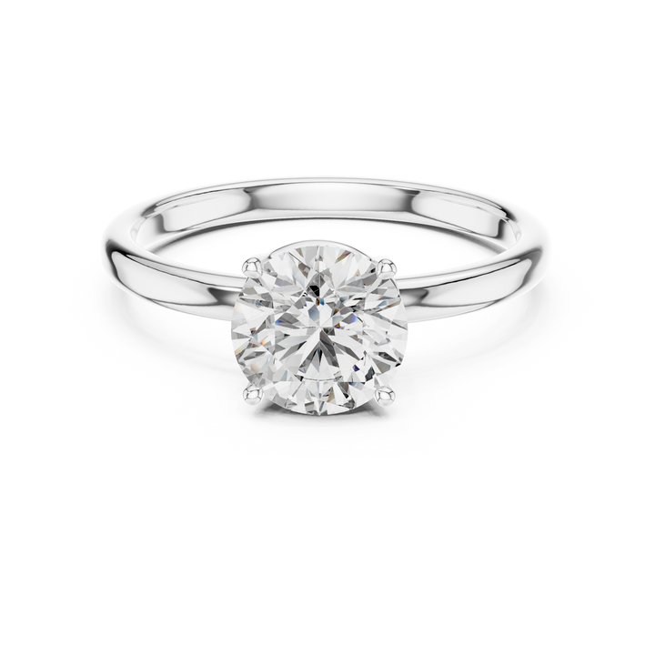 Classic Four-Prong Solitaire Diamond Ring