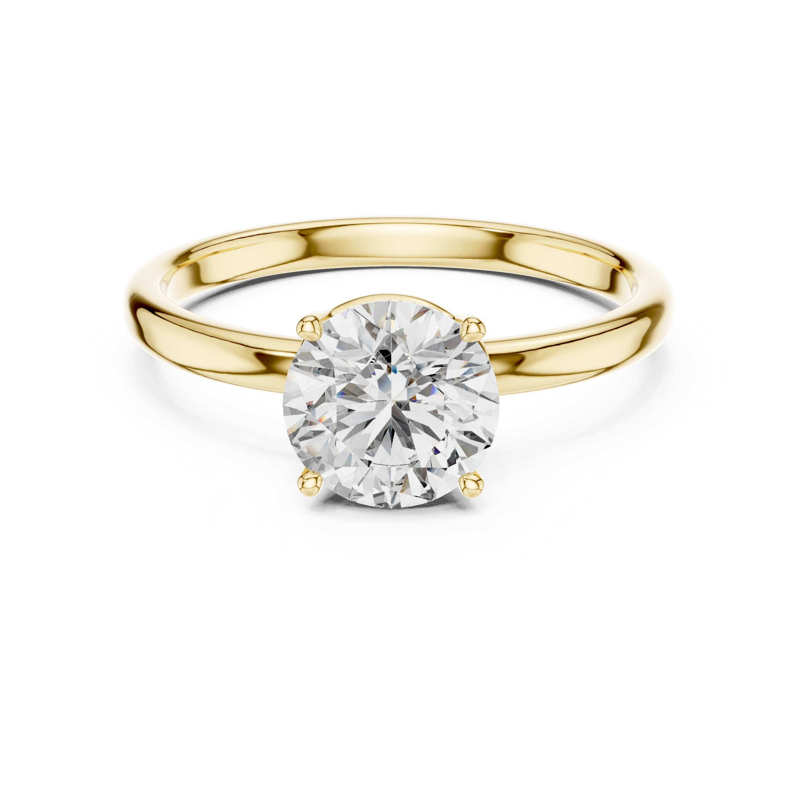 Classic Four-Prong Solitaire Diamond Ring
