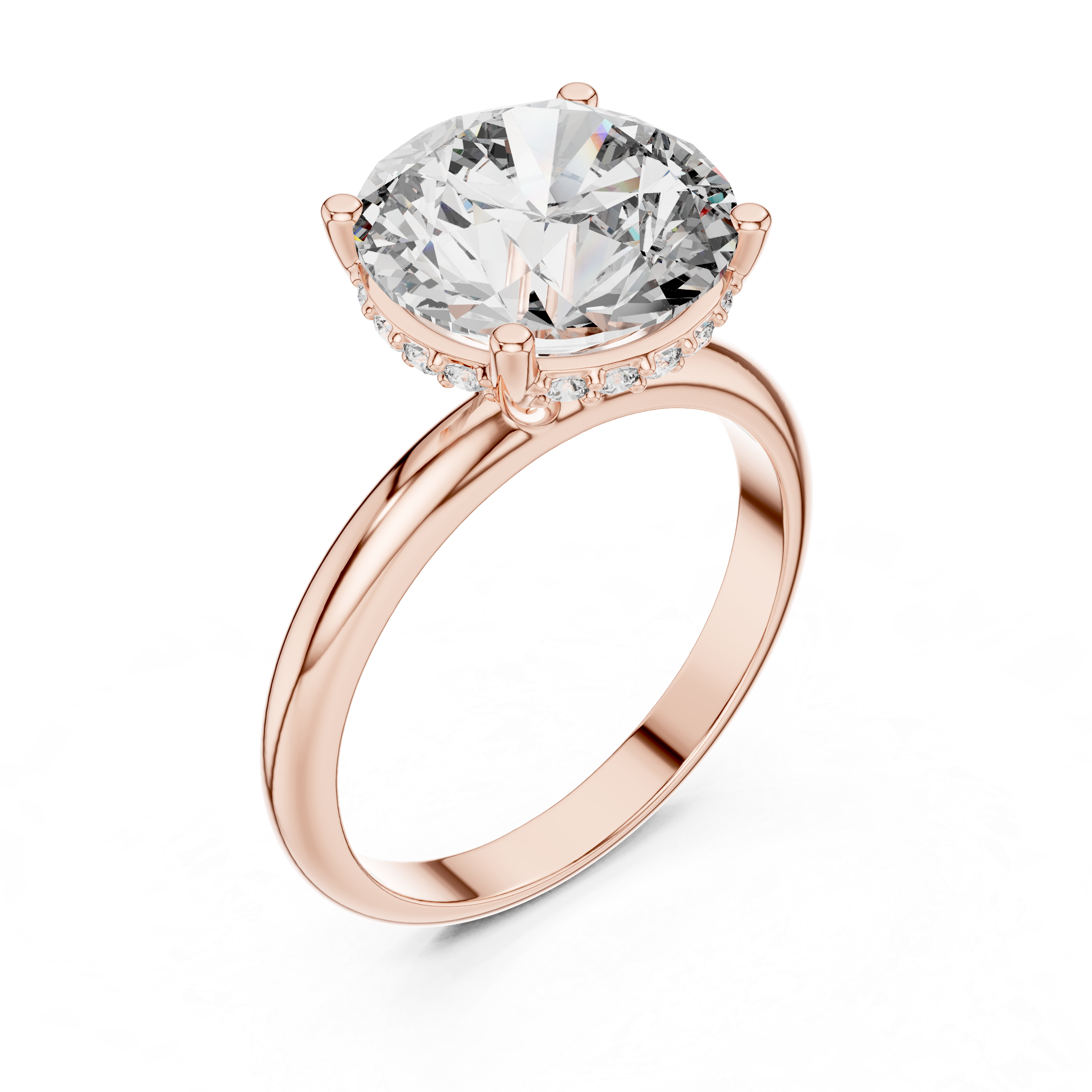 Classic Round Solitaire Diamond Ring