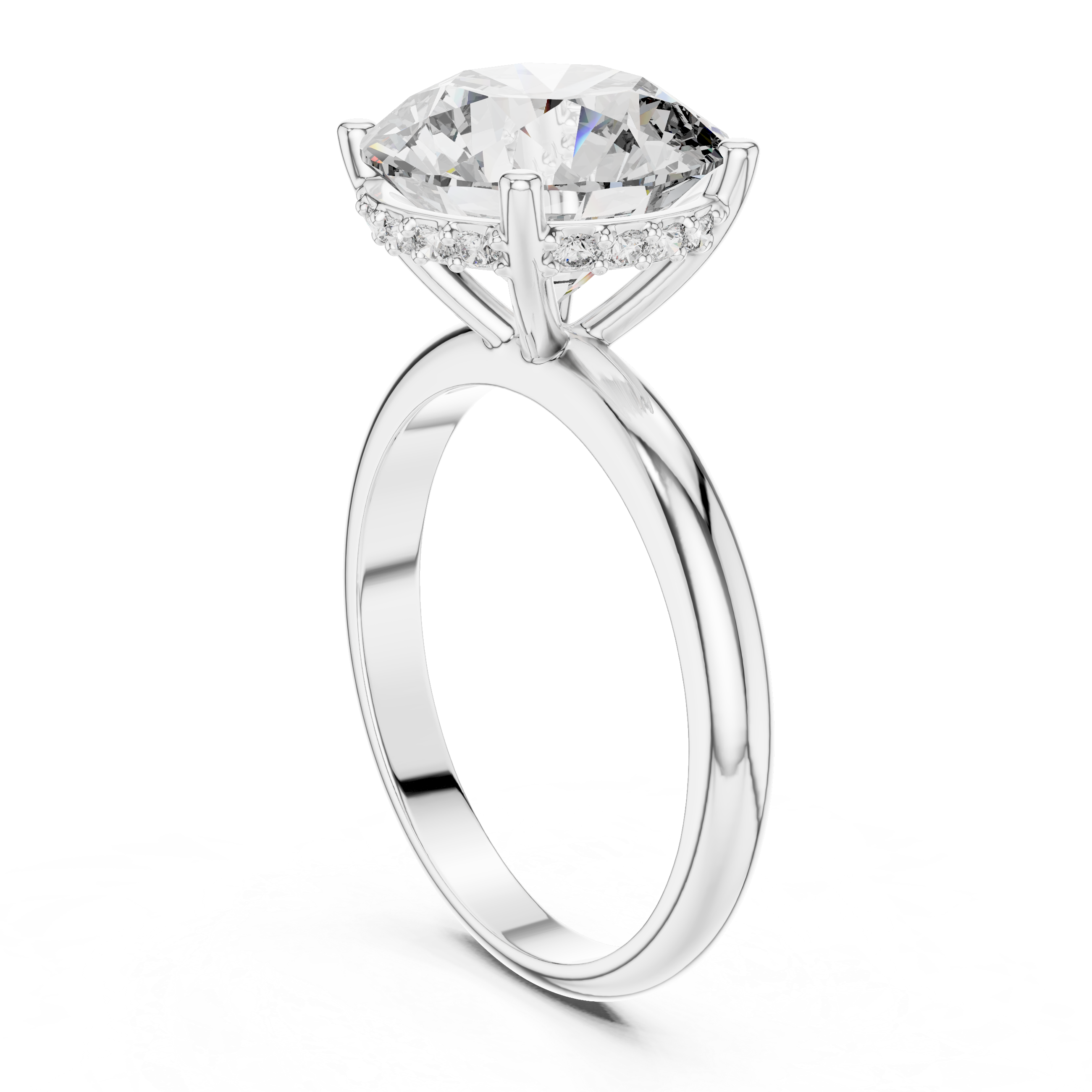 Classic Round Solitaire Diamond Ring